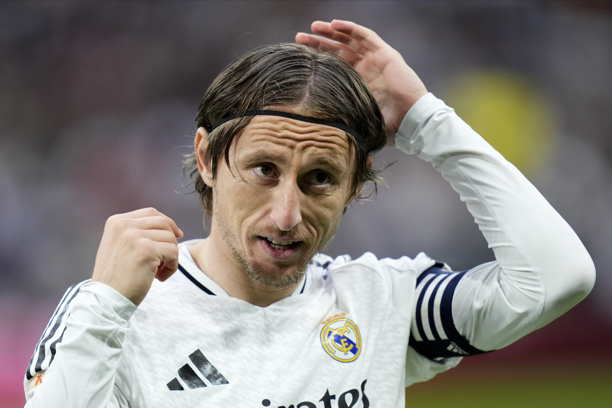 Luka Modric of Real Madrid CF during the La Liga EA Sports match between Real Madrid v Rayo Vallecano played at Santiago Bernabeu Stadium on 9 March 2025 in Madrid, Spain. (Photo by Cesar Cebolla / PRESSINPHOTO)


2025.03.10 Madryt
pilka nozna liga hiszpanska
Real Madryt - Rayo Vallecano 
Foto PRESSINPHOTO/SIPA USA/PressFocus

!!! POLAND ONLY !!!