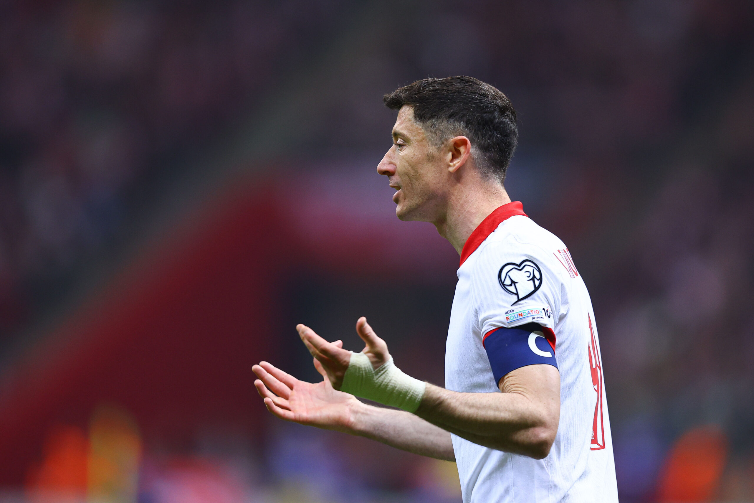 2025.03.21 Warszawa
pilka nozna FIFA Kwalifikacje do Mistrzostw Swiata
Polska - Litwa
N/z Robert Lewandowski
Foto Pawel Andrachiewicz / PressFocus

2025.03.21 Warsaw
Football - FIFA World Cup qualification
Poland - Lithuania
Robert Lewandowski
Credit: Pawel Andrachiewicz / PressFocus
