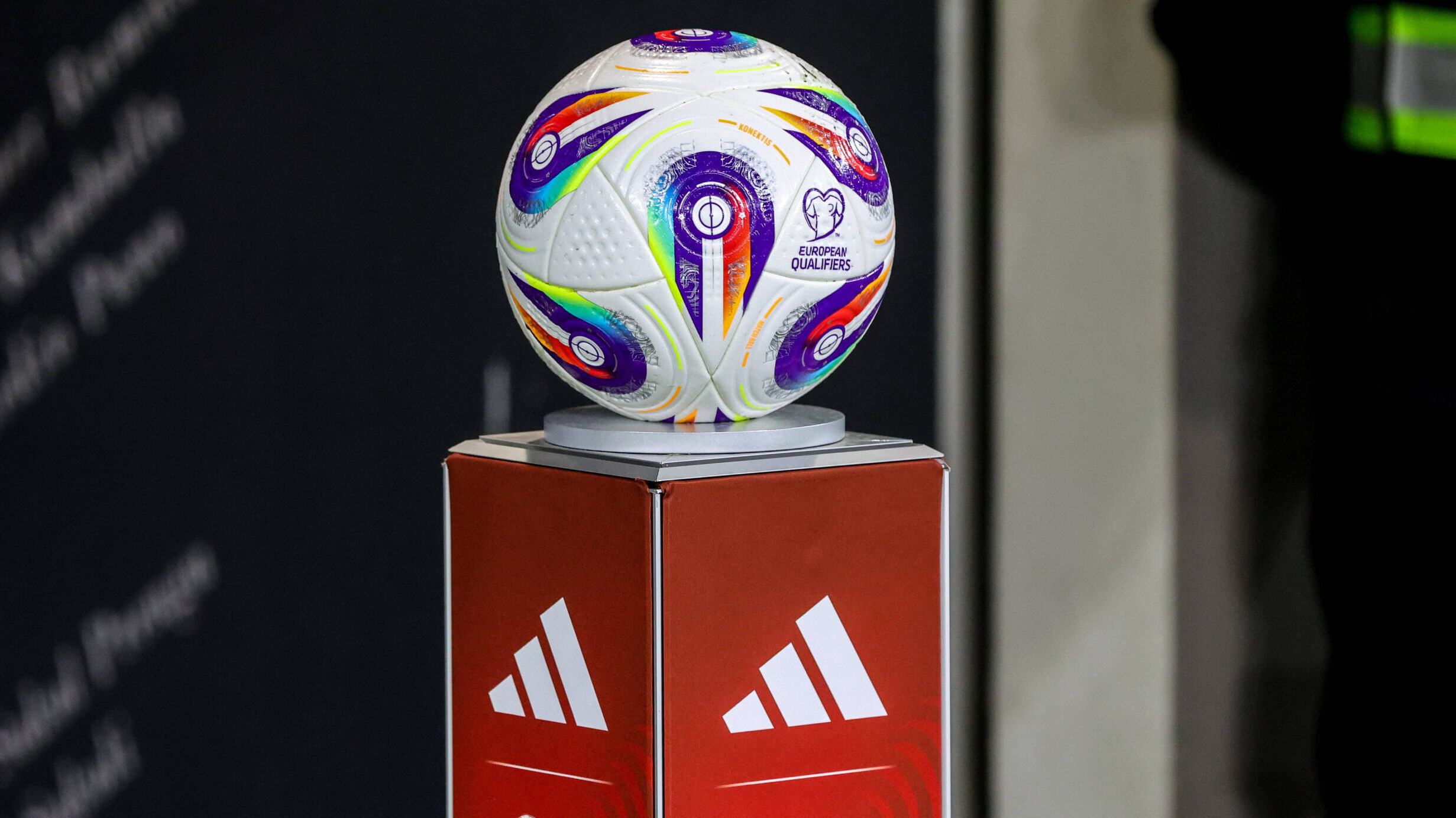2025 World Cup Qualifying Albania vs Andorra The official ball of European Qualifiers is seen prior to a World Cup Qualifying soccer match between Albania and Andorra in Tirana, Albania on March 24, 2025. Armando Babani/ Tirana Albania Copyright: xArmandoxBabanix
2025.03.24 Tirana
pilka nozna eliminacje , kwalifikacje do Mistrzostw Swiata 2026
Albania - Andora
Foto IMAGO/PressFocus

!!! POLAND ONLY !!!