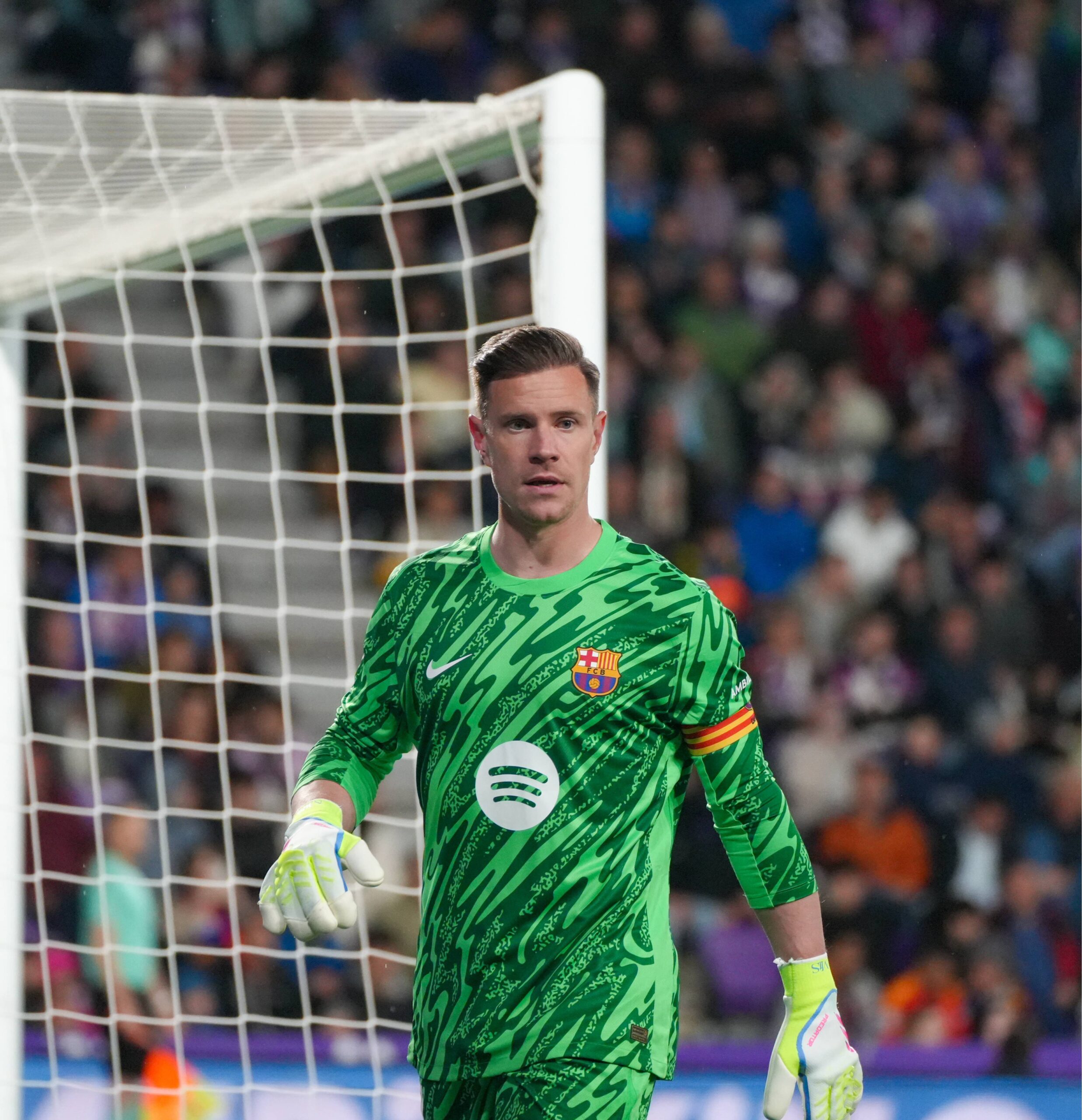 Spanish La Liga EA Sports soccer match Valladolid vs FC Barcelona, Barca at Jose Zorrilla stadium in Valladolid, Spain 03 May 2025 Ter Stegen 900/Cordon Press PUBLICATIONxNOTxINxFRAxESP 900/CordonxPress LOF - Valladolid vs FC Barcelona
2025.05.03 Valladolid
pilka nozna , liga hiszpanska
Real Valladolid - FC Barcelona
Foto IMAGO/PressFocus

!!! POLAND ONLY !!!
