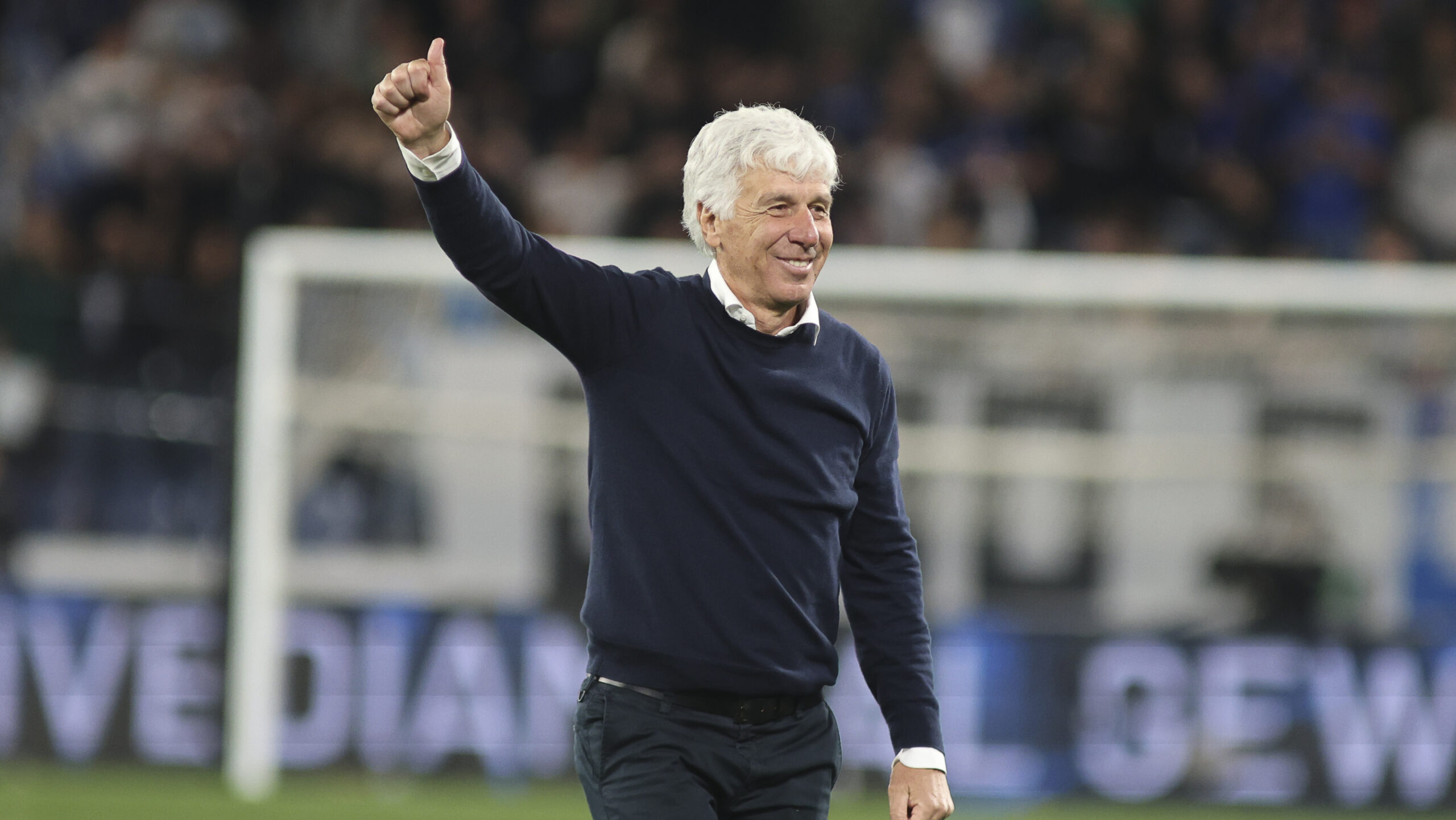 Gian Piero Gasperini Head Coach of Atalanta BC celebrate the victory at the end of Atalanta BC vs AS Roma, 36A Serie A Enilive 2024-25 game at Gewiss stadium in Bergamo (BG), Italy, on May 12, 2025. (Photo by Davide Casentini/IPA Sport / ipa-agency.net/IPA/Sipa USA)
2025.05.13 Bergamo
pilka nozna liga wloska
Atalanta Bergamo - AS Roma
Foto IPA/SIPA USA/PressFocus

!!! POLAND ONLY !!!