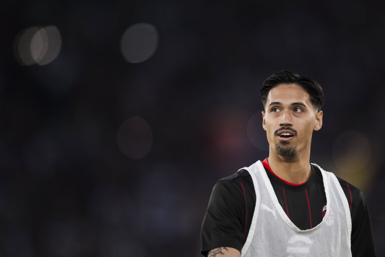 AC Milan v Bologna FC - Serie A Tijjani Reijnders of AC Milan looks on during warm up prior to the Coppa Italia final football match between AC Milan and Bologna FC. Rome Italy Copyright: xNicoloxCampox
2025.05.14 Rzym
pilka nozna , Puchar Wloch
AC Milan - Bologna FC
Foto IMAGO/PressFocus

!!! POLAND ONLY !!!