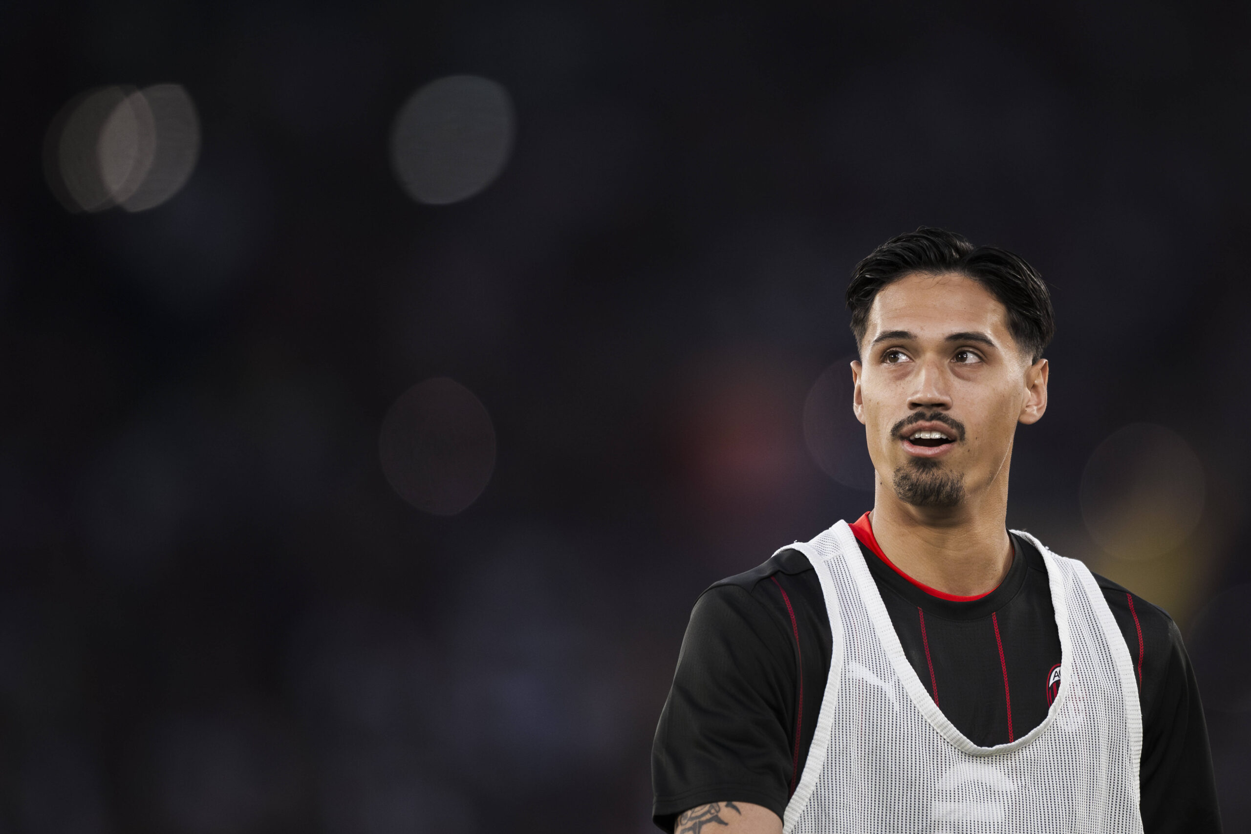AC Milan v Bologna FC - Serie A Tijjani Reijnders of AC Milan looks on during warm up prior to the Coppa Italia final football match between AC Milan and Bologna FC. Rome Italy Copyright: xNicoloxCampox
2025.05.14 Rzym
pilka nozna , Puchar Wloch
AC Milan - Bologna FC
Foto IMAGO/PressFocus

!!! POLAND ONLY !!!