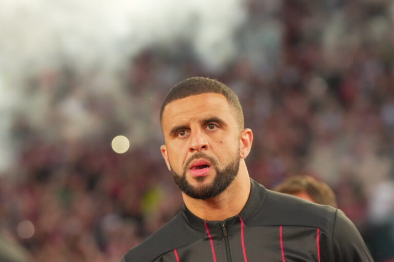 AC Milan's Kyle Walker during the Italian Cup final soccer match between Milan and Bologna at Rome's Olympic Stadium, Italy. Wednesday, May 14, 2025. Sport Soccer (photo by Spada/LaPresse) (Photo by Spada/LaPresse/Sipa USA)
2025.05.14 Rzym
pilka nozna Puchar Wloch
AC Milan - Bologna FC
Foto LaPresse/SIPA USA/PressFocus
!!! POLAND ONLY !!!