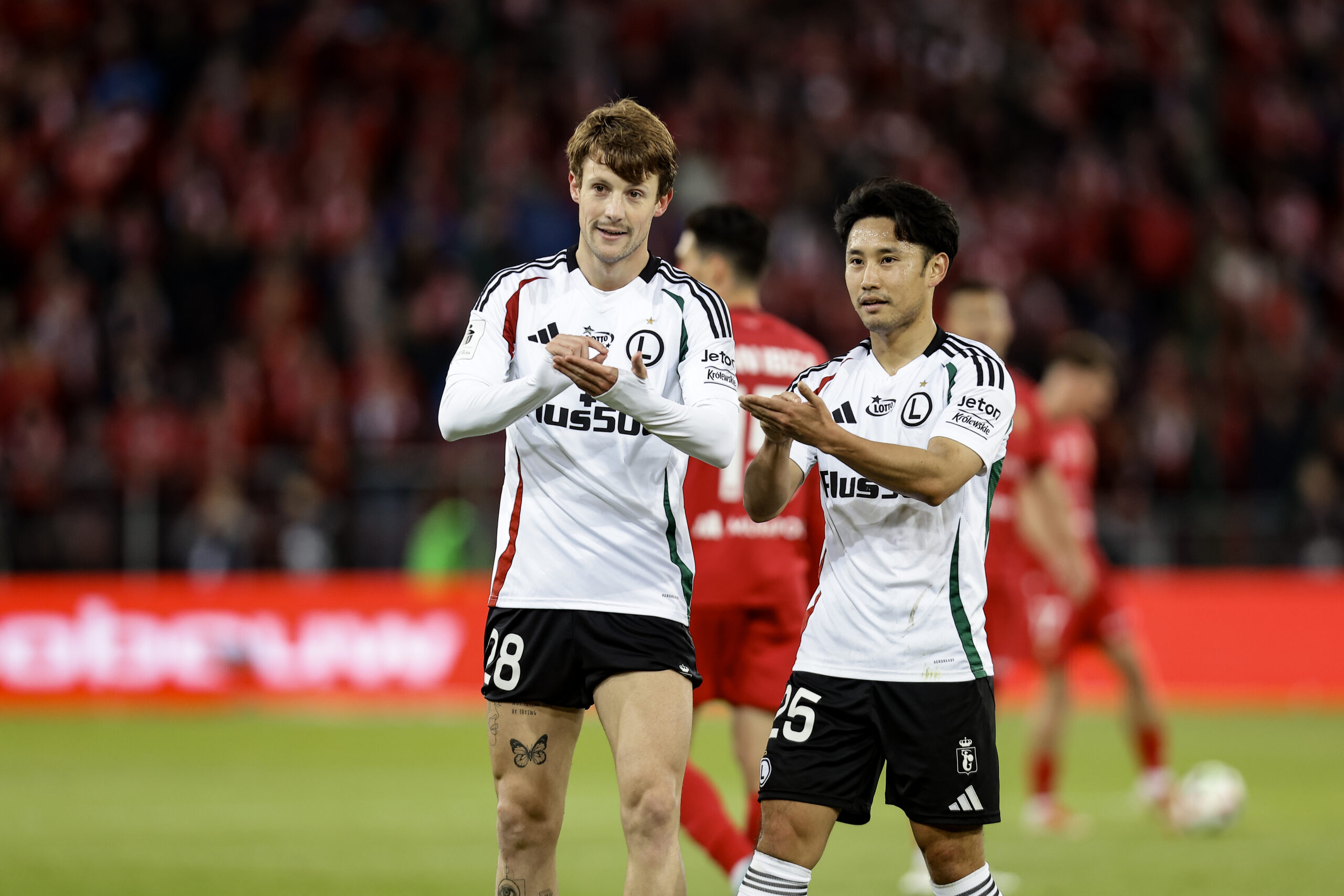 2025.05.15 Lodz 
pilka nozna PKO Ekstraklasa sezon 2024/2025 
Widzew Lodz - Legia Warszawa
N/z Marc Gual Ryoya Morishita
Foto Artur Kraszewski / PressFocus 

2025.05.15 Lodz 
Football - Polish PKO Ekstraklasa season 2024/2025 
Widzew Lodz - Legia Warszawa
Marc Gual Ryoya Morishita
Credit: Artur Kraszewski / PressFocus