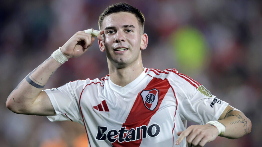 Franco Mastantuono. River Plate vs Independiente del Valle. Copa Libertadores. Fase de Grupos. *** Franco Mastantuono River Plate vs Independiente del Valle Copa Libertadores Group Stage Copyright: xxx
2025.05.15 Buenos Aires
pilka nozna , Copa Libertadores
River Plate - Independiente del Valle
Foto IMAGO/PressFocus

!!! POLAND ONLY !!!