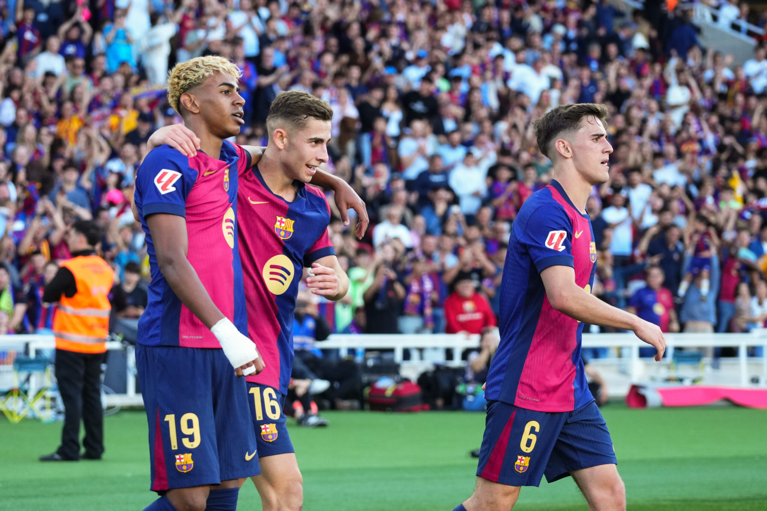 Lamine Yamal of FC Barcelona celebrates the 1-1 during the La Liga EA Sports match between FC Barcelona and Villarreal CF played at Lluis Companys Stadium on 18 May 2025 in Barcelona, Spain. (Photo by Sergio Ruiz / Imago)  (Photo by pressinphoto/Sipa USA)
2025.05.18 Barcelona
pilka nozna liga hiszpanska
FC Barcelona - Villarreal CF
Foto PRESSINPHOTO/SIPA USA/PressFocus

!!! POLAND ONLY !!!