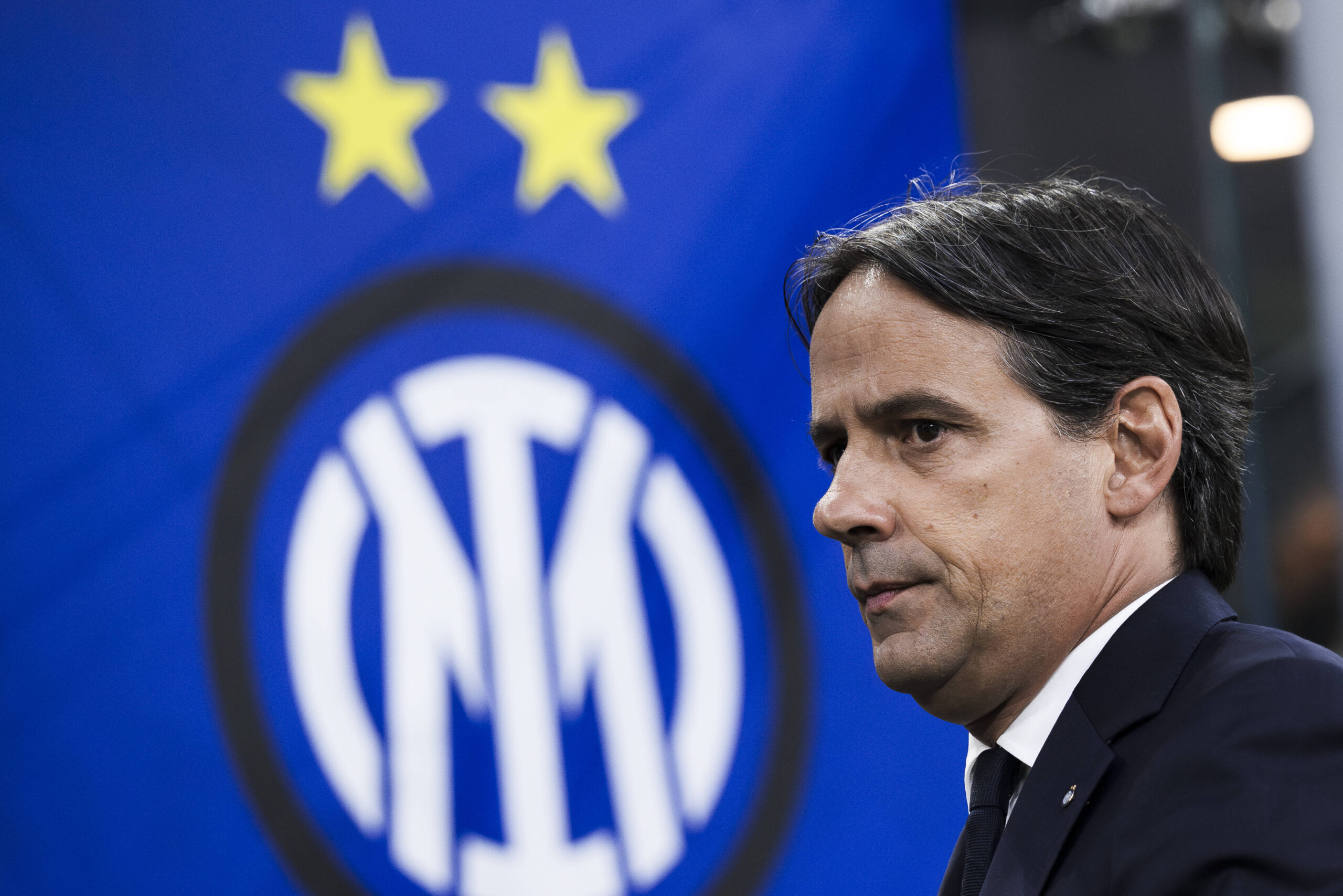 FC Internazionale v SS Lazio - Serie A Simone Inzaghi, head coach of FC Internazionale, looks on prior to the Serie A football match between FC Internazionale and SS Lazio. Milan Italy Copyright: xNicoloxCampox
2025.05.18 Mediolan
pilka nozna , liga wloska
Inter Mediolan - SS Lazio Rzym
Foto IMAGO/PressFocus
!!! POLAND ONLY !!!