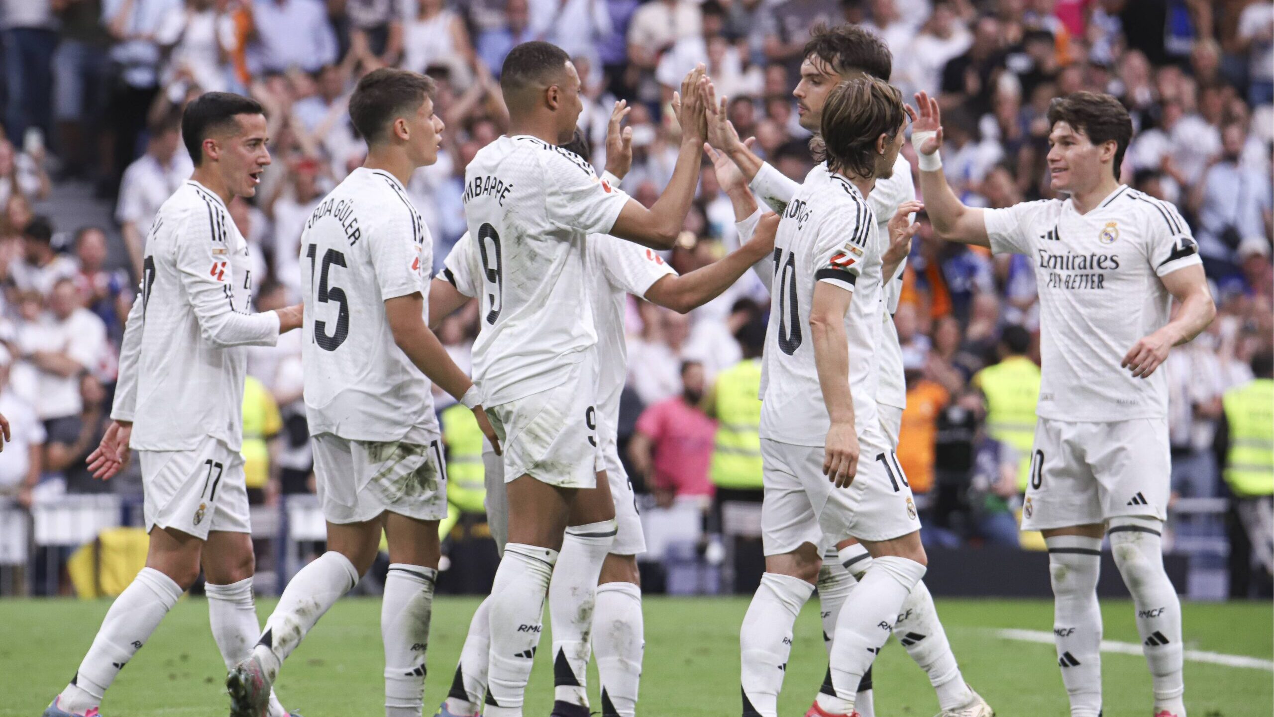 Spanish La Liga EA Sports soccer match Real Madrid vs Real Sociedad at Santiago Bernabeu Stadium in Madrid, spain 24 May 2025 Kylian Mbappe celebrates a goal 900/Cordon Press PUBLICATIONxNOTxINxFRAxESP 900/CordonxPress LOF - Real Madrid vs Real Sociedad
2025.05.24 Madryt
pilka nozna , liga hiszpanska
Real Madryt - Real Sociedad San Sebastian
Foto IMAGO/PressFocus

!!! POLAND ONLY !!!