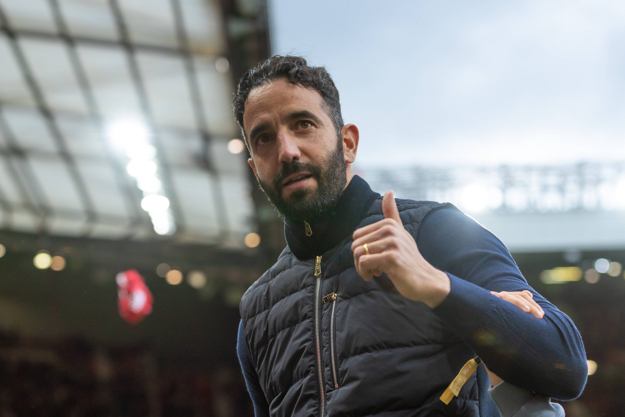 Manchester United, ManU manager Ruben Amorim gives thumbs up after the Premier League match between Manchester United and Aston Villa at Old Trafford, Manchester, England on 25 May 2025. PUBLICATIONxNOTxINxUK Copyright: xThomasxGaddx PMI-6877-0108
2025.05.25 Manchester
pilka nozna , liga angielska
Manchester United - Aston Villa
Foto IMAGO/PressFocus
!!! POLAND ONLY !!!
