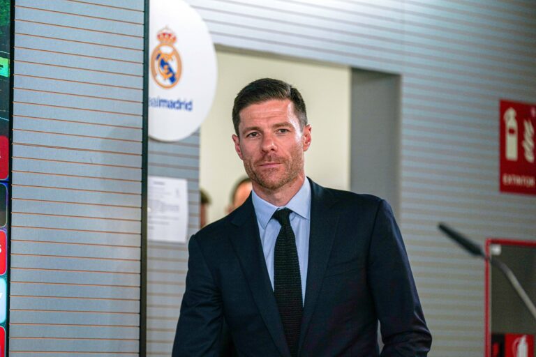 Former footballer Xabi Alonso speaks to reporters during his presentation as Real Madrid s new coach at the Club s headquarters in Madrid on Monday 26 May 2025 Cordon Press PUBLICATIONxNOTxINxFRAxESP
2025.05.26 Madryt
pilka nozna , liga hiszpanska
Xabi Alonso trenerem Realu Madryt
Foto IMAGO/PressFocus

!!! POLAND ONLY !!!