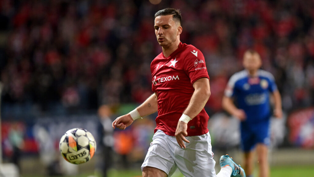 2025.05.29 Krakow
Pilka nozna , Betclic I liga , sezon 2024/25 , baraze o Ekstraklase , polfinal
Wisla Krakow - Miedz Legnica
N/z Angel Rodado
Foto Krzysztof Porebski / PressFocus

2025.05.29 Krakow
Football , Polish league, second level , 2024/2025 season , promotion play off , semi final
Wisla Krakow - Miedz Legnica
Angel Rodado
Credit: Krzysztof Porebski / PressFocus
