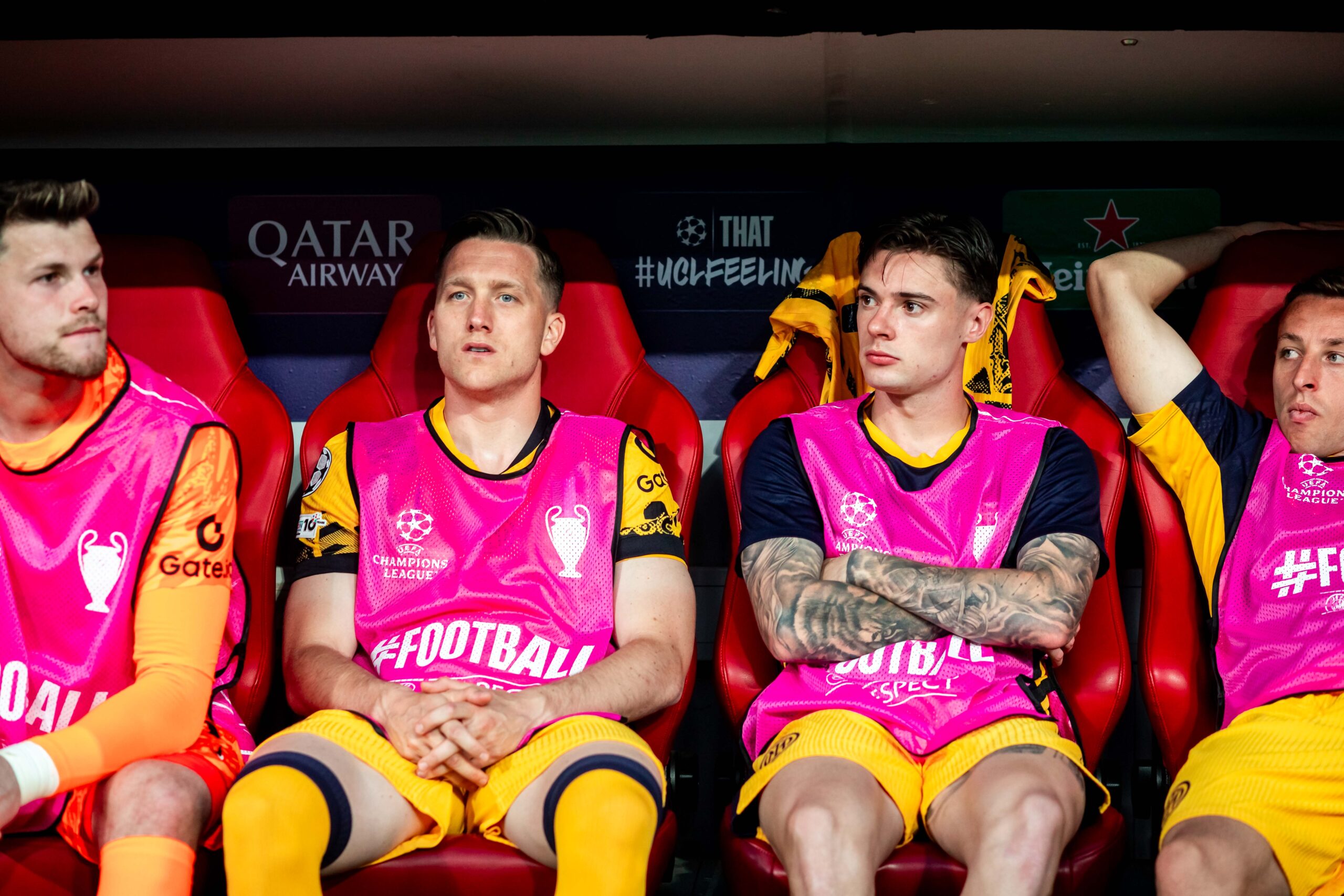 2025.05.31 Monachium
2024/2025 UEFA Final Ligi Mistrzow
Allianz Arena Monachium
PSG - Inter Mediolan
N/z Piotr Zielinski Nicola Zalewski na lawce rezerwowych
Foto Mateusz Porzucek PressFocus
2025.05.31 Monachium
UEFA Champions League Final
Allianz Arena stadium
Munich
Paris Saint Germain -
FC Internazionale Milano
PSG - Inter Mediolan
Piotr Zielinski Nicola Zalewski na lawce rezerwowych
Credit: Mateusz Porzucek PressFocus