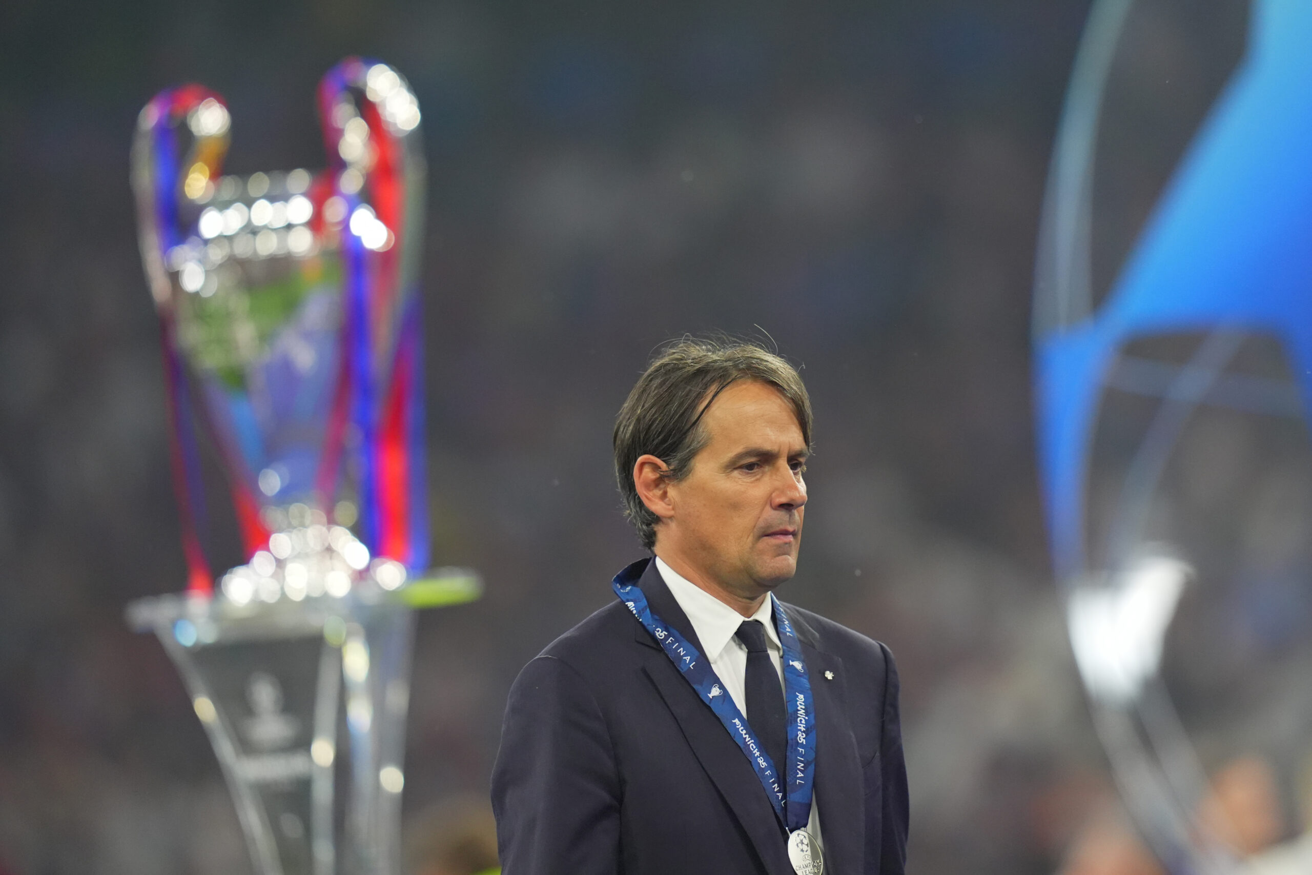 Inter Milan’s head coach Simone Inzaghi after the Uefa Champions League Final soccer match between Paris Saint Germain and FC Inter at Allianz Arena in Munich , Germany - Saturday May 31, 2025 . Sport - Soccer (Photo by Spada/LaPresse) (Photo by Spada/LaPresse/Sipa USA)
2025.05.31 Monachium
pilka nozna liga mistrzow
PSG - Inter Mediolan
Foto LaPresse/SIPA USA/PressFocus
!!! POLAND ONLY !!!