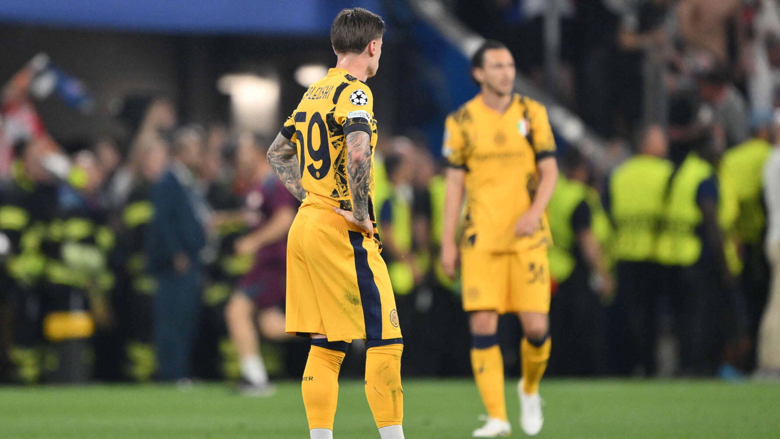 Nicola Zalewski of FC Internazionale Milan shows his disappointment during the match of Uefa Champions League Final between Paris and Inter at the Munich Football Arena on May 31, 2025 in Rome, Italy. during Final - Paris Saint-Germain FC vs Inter - Internazionale, UEFA Champions League football match in Munich, Germany, May 31 2025-/ ipa-agency.net - //IPAPRESSITALY_IPA_Agency_IPA58471642/Credit:/IPA/SIPA/2506010723
01.06.2025 Munich
pilka nozna liga mistrzow
Paris Saint-Germain - Inter Mediolan
Foto /IPA/SIPA / Sipa / PressFocus
POLAND ONLY!!