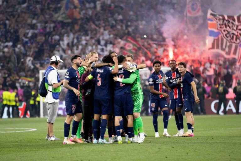 PSG celebration at the end of the game  during  Final - Paris Saint-Germain FC vs Inter - Internazionale, UEFA Champions League football match in Munich, Germany, May 31 2025-/ ipa-agency.net - //IPAPRESSITALY_IPA_Agency_IPA58487175/Credit:/IPA/SIPA/2506011512

01.06.2025 Munich
pilka nozna liga mistrzow
Paris Saint-Germain - Inter Mediolan
Foto /IPA/SIPA / Sipa / PressFocus 
POLAND ONLY!!