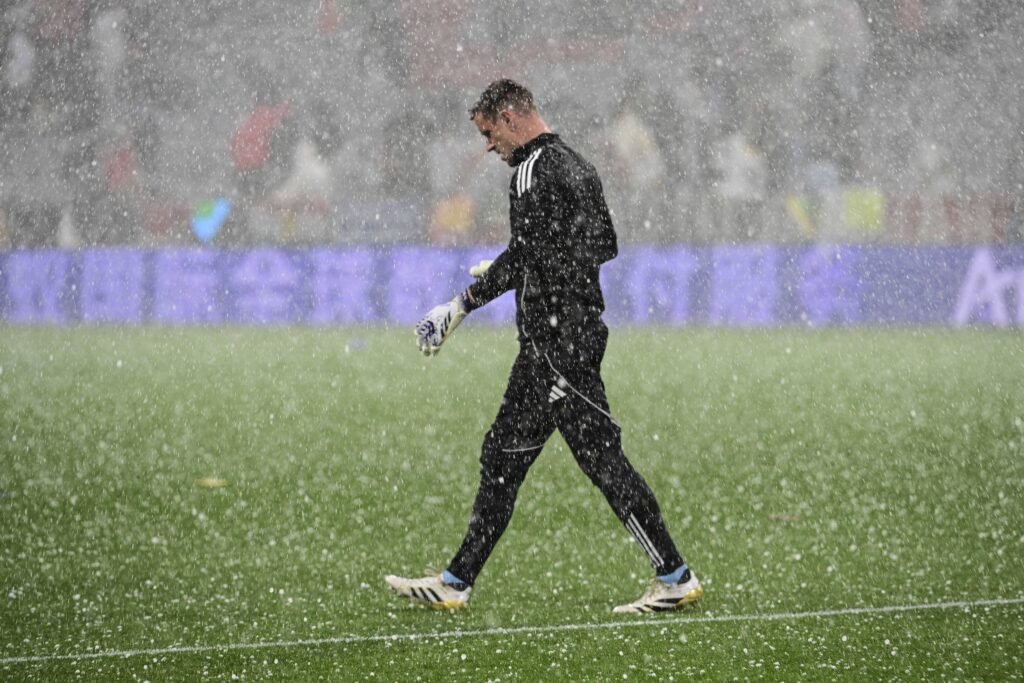 Marc-Andre ter Stegen 1 Deutschland im Hagel, Deutschland vs. Portugal, Fussball, UEFA Nations League, Halbfinale, 04.06.2025 Muenchen Bayern Deutschland *** Marc Andre ter Stegen 1 Germany in the hail, Germany vs Portugal, Football, UEFA Nations League, Semifinal, 04 06 2025 Munich Bavaria Germany Copyright: xkolbert-press/MarcxNiemeyerx
2025.06.04 Monachium
pilka nozna , liga narodow
Niemcy - Portugalia
Foto IMAGO/PressFocus

!!! POLAND ONLY !!!