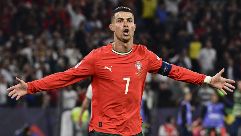 Torjubel zum 1:2 durch Cristiano Ronaldo 7 Portugal, Deutschland vs. Portugal, Fussball, UEFA Nations League, Halbfinale, 04.06.2025 Muenchen Bayern Deutschland *** Goal celebration for 1 2 by Cristiano Ronaldo 7 Portugal , Germany vs Portugal, Football, UEFA Nations League, Semifinal, 04 06 2025 Munich Bayern Germany Copyright: xkolbert-press/MarcxNiemeyerx
2025.06.04 Monachium
pilka nozna , liga narodow
Niemcy - Portugalia
Foto IMAGO/PressFocus

!!! POLAND ONLY !!!