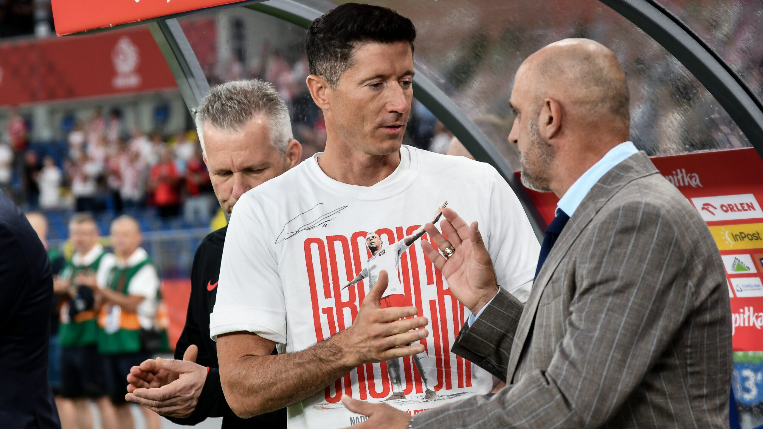 2025.06.06 Chorzow
Pilka nozna Reprezentacja Polski mecz towarzyski
Polska - Moldawia
N/z Robert Lewandowski Michal Probierz
Foto Mateusz Sobczak / PressFocus

2025.06.06 Chorzow
Football Polish National Football Team - friendly match
Poland - Moldova
Robert Lewandowski Michal Probierz
Credit: Mateusz Sobczak / PressFocus