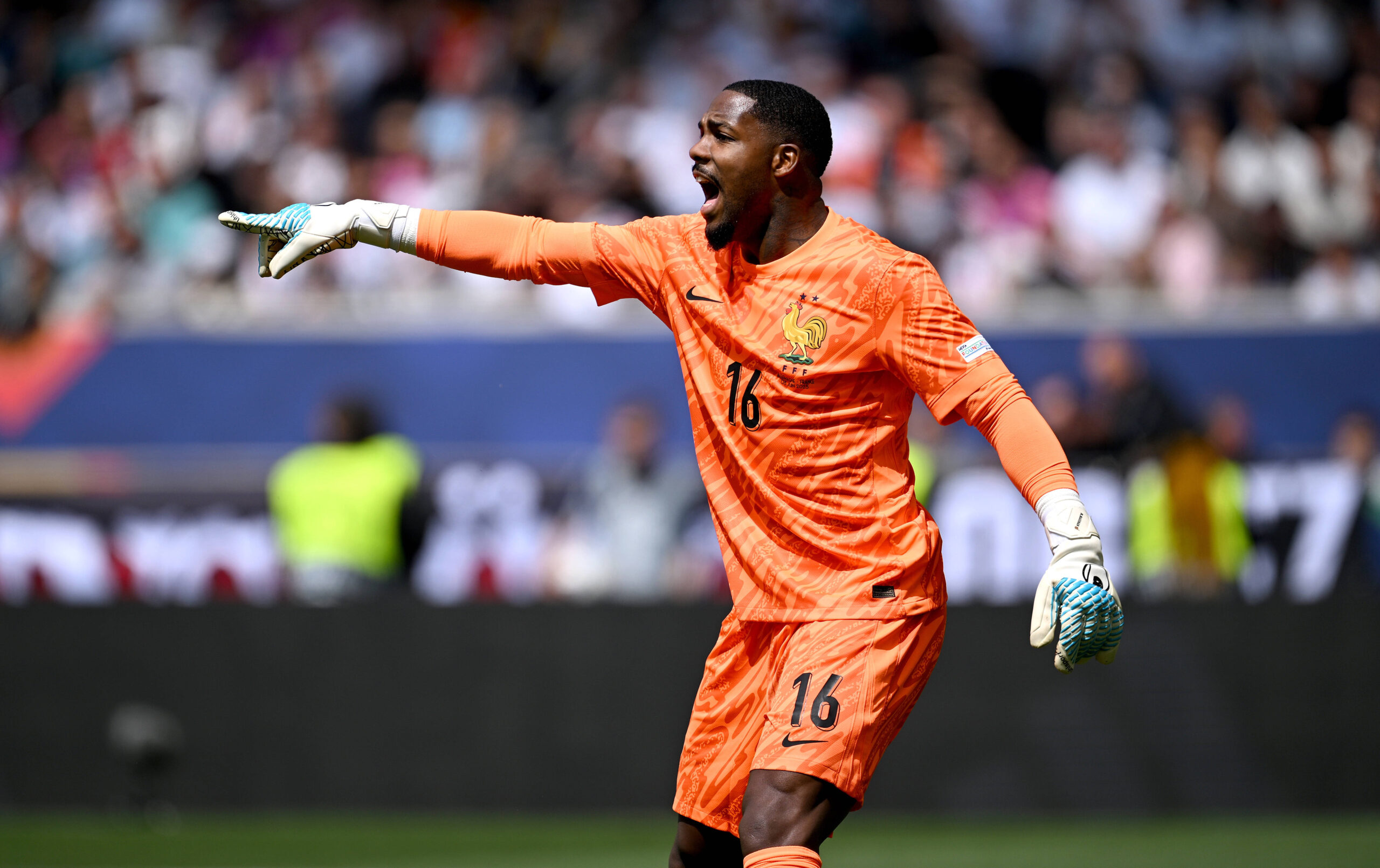 FUSSBALL UEFA Nations League 2024/2025 Spiel um Platz 3 in Stuttgart Deutschland - Frankreich 08.06.2025 Torwart Mike Maignan Frankreich *** FOOTBALL UEFA Nations League 2024 2025 Match for third place in Stuttgart Germany France 08 06 2025 Goalkeeper Mike Maignan France
2025.06.08 Stuttgart
pilka nozna  , liga narodow
Niemcy - Francja
Foto IMAGO/PressFocus

!!! POLAND ONLY !!!