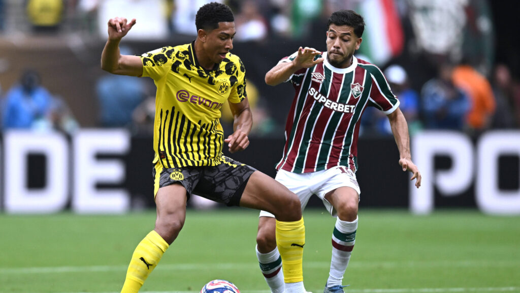 Db New York Stati Uniti 17/06/2025 - FIFA Club World Cup 2025 / Fluminense-Borussia Dortmund / foto Daniele Buffa/Image nella foto: Jobe Bellingham-Nonato PUBLICATIONxNOTxINxITA
2025.06.17 East Rutherford
pilka nozna , klubowe mistrzostwa swiata w pilce noznej FIFA
Fluminense FC - Borussia Dortmund
Foto IMAGO/PressFocus

!!! POLAND ONLY !!!