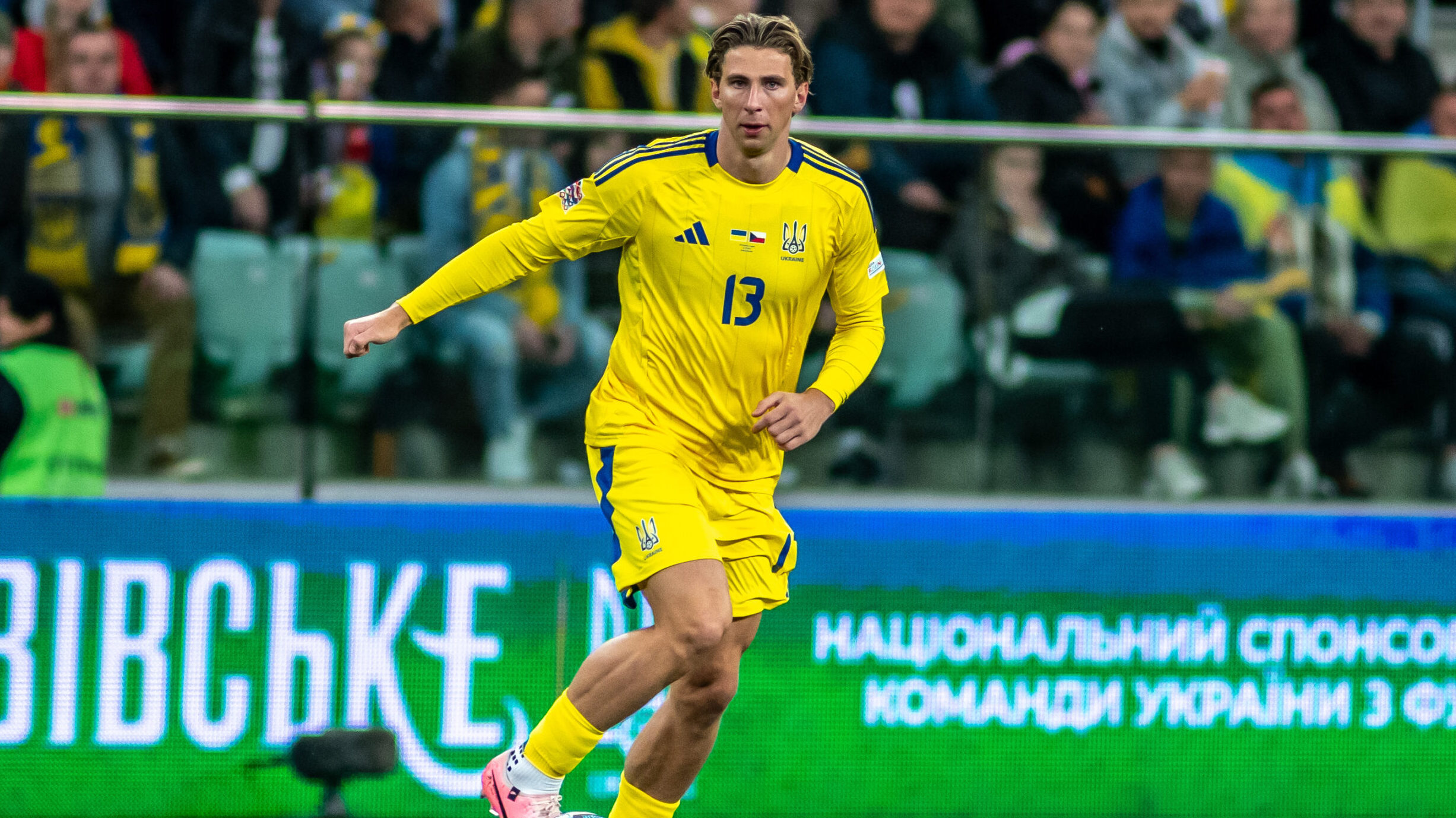 14.10.2024 WROCLAW
PILKA NOZNA LIGA NARODOW UEFA STADIA GRUPOWA
UKRAINA CZECHY
N/Z ILYA ZABARNYI
GLEB SOBOLIEV/PressFocus

14.10.2024 WROCLAW
FOOTBALL UEFA NATIONS LEAGUE GROUPE STAGE
UKRAINE CZECH REPUBLIC
ILYA ZABARNYI
GLEB SOBOLIEV/PressFocus