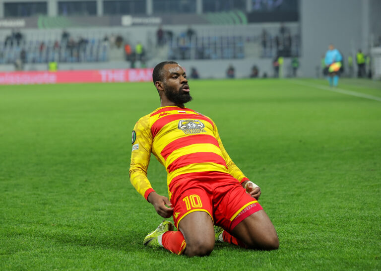 2025.02.13 Backa Topola
Pilka nozna Liga Konferencji Europy UEFA Sezon 2024/2025
TSC Backa Topola - Jagiellonia Bialystok
N/z Bramka gol radosc Afimico Pululu
Foto Pedja Milosavljevic / PressFocus

2025.02.13 Backa Topola
Football UEFA Europa Conference League Season 2024/2025
TSC Backa Topola - Jagiellonia Bialystok
Bramka gol radosc Afimico Pululu
Credit: Pedja Milosavljevic / PressFocus