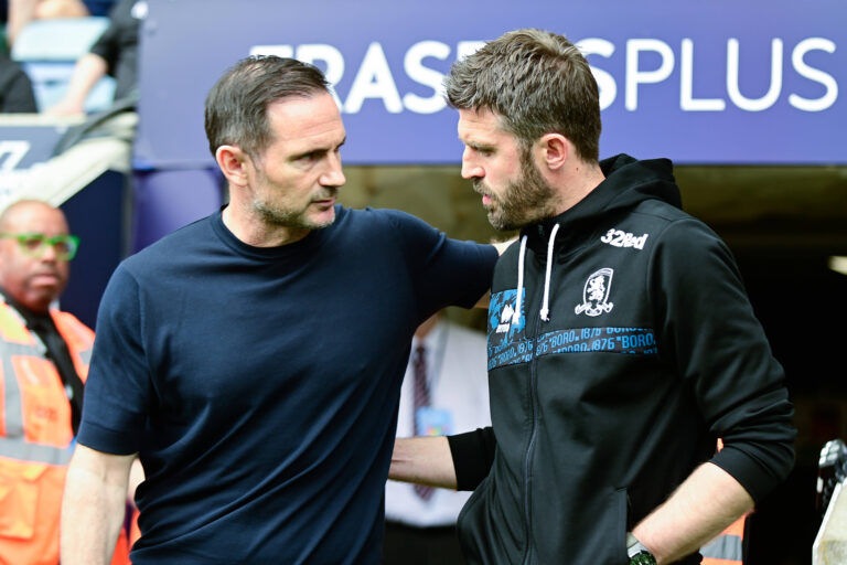 Coventry City v Middlesbrough EFL Sky Bet Championship 03/05/2025. Coventry City manager Frank Lampard greets Middlesbrough manager Michael Carrick during the EFL Sky Bet Championship match between Coventry City and Middlesbrough at the Coventry Building Society Arena, Coventry, England on 3 May 2025. Coventry Coventry Building Society Arena West Midlands England Editorial use only DataCo restrictions apply See www.football-dataco.com , Copyright: xDennisxGoodwinx PSI-21988-0033
2025.05.03 Coventry
pilka nozna , liga angielska
Coventry City - Middlesbrough
Foto IMAGO/PressFocus

!!! POLAND ONLY !!!