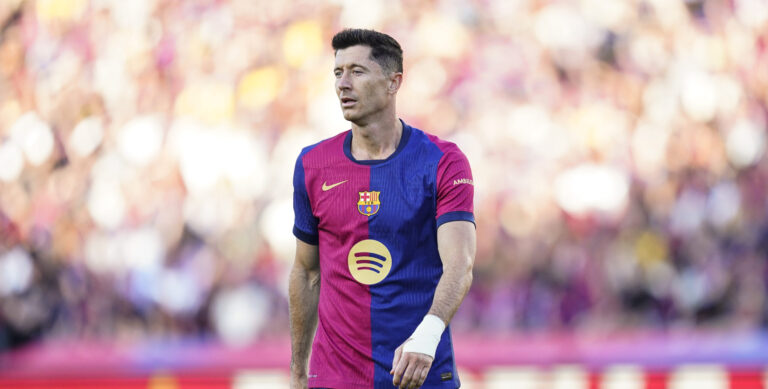 Robert Lewandowski of FC Barcelona during the La Liga EA Sports match between FC Barcelona and Villarreal CF played at Lluis Companys Stadium on 18 May 2025 in Barcelona, Spain. (Photo by Sergio Ruiz / Imago)  (Photo by pressinphoto/Sipa USA)
2025.05.18 Barcelona
pilka nozna liga hiszpanska
FC Barcelona - Villarreal CF
Foto PRESSINPHOTO/SIPA USA/PressFocus

!!! POLAND ONLY !!!