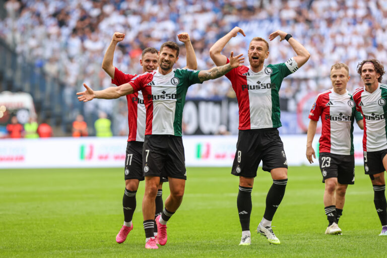 2025.07.13 Poznan
Pilka nozna Superpuchar polski
Lech Poznan - Legia Warszawa
N/z Pawel Wszolek gol radosc bramka Kacper Chodyna Rafal Augustyniak
Foto Pawel Jaskolka / PressFocus

2025.07.13 Poznan
Football Polish Supercup 
Lech Poznan - Legia Warszawa

Credit: Pawel Jaskolka / PressFocus