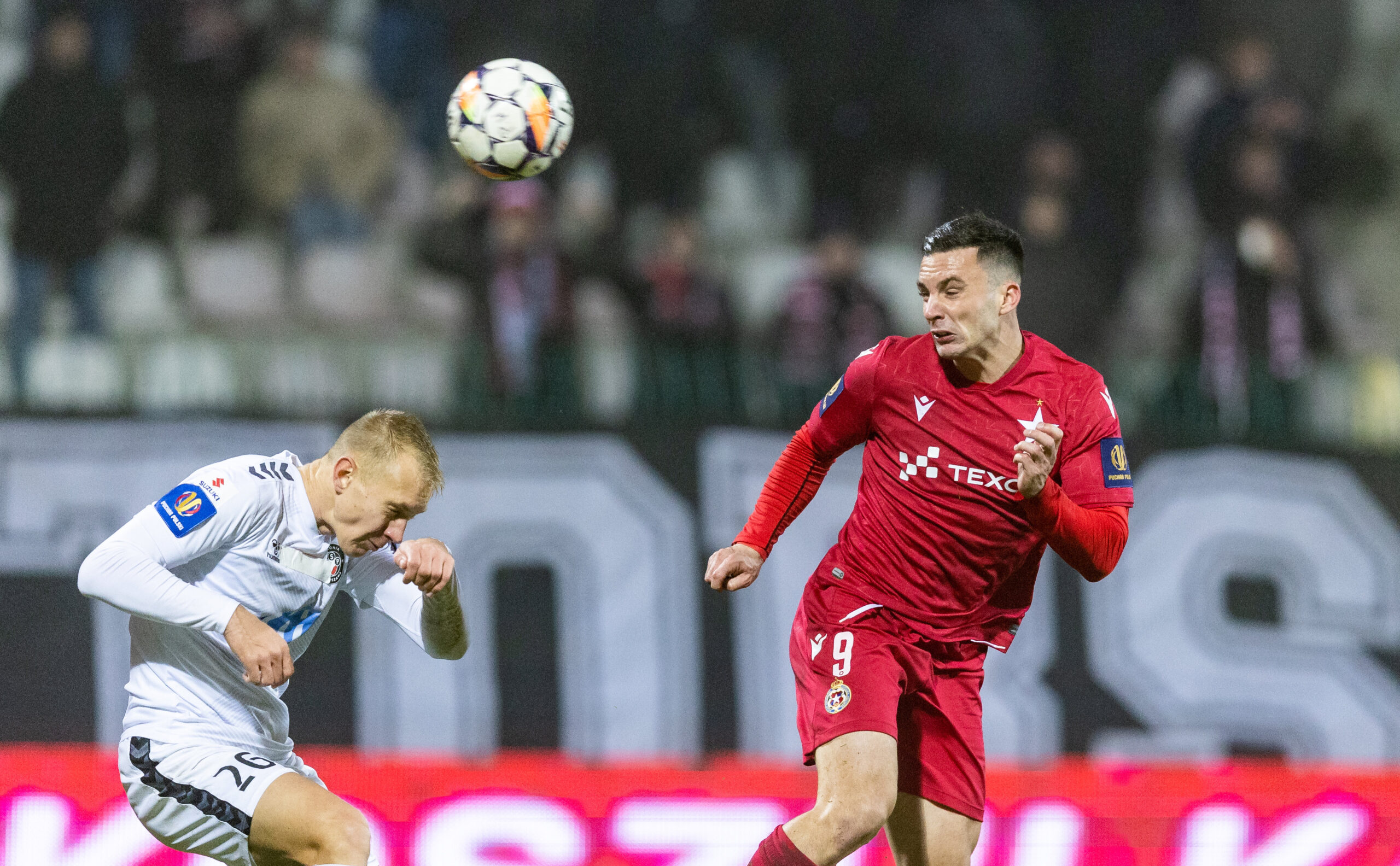 2024.12.03 Warszawa
pilka nozna Puchar Polski sezon 2024/2025
Polonia Warszawa - Wisla Krakow 
N/z Michal Kolodziejski (Polonia), Angel Jareno (Wisla)
Foto Tomasz Jastrzebowski / Foto Olimpik / PressFocus

2024.12.03 Warszawa
fottbal Polish FA Cup season 2024/2025
Polonia Warszawa - Wisla Krakow 
Michal Kolodziejski (Polonia), Angel Jareno (Wisla)
Credit: Tomasz Jastrzebowski / Foto Olimpik / PressFocus
