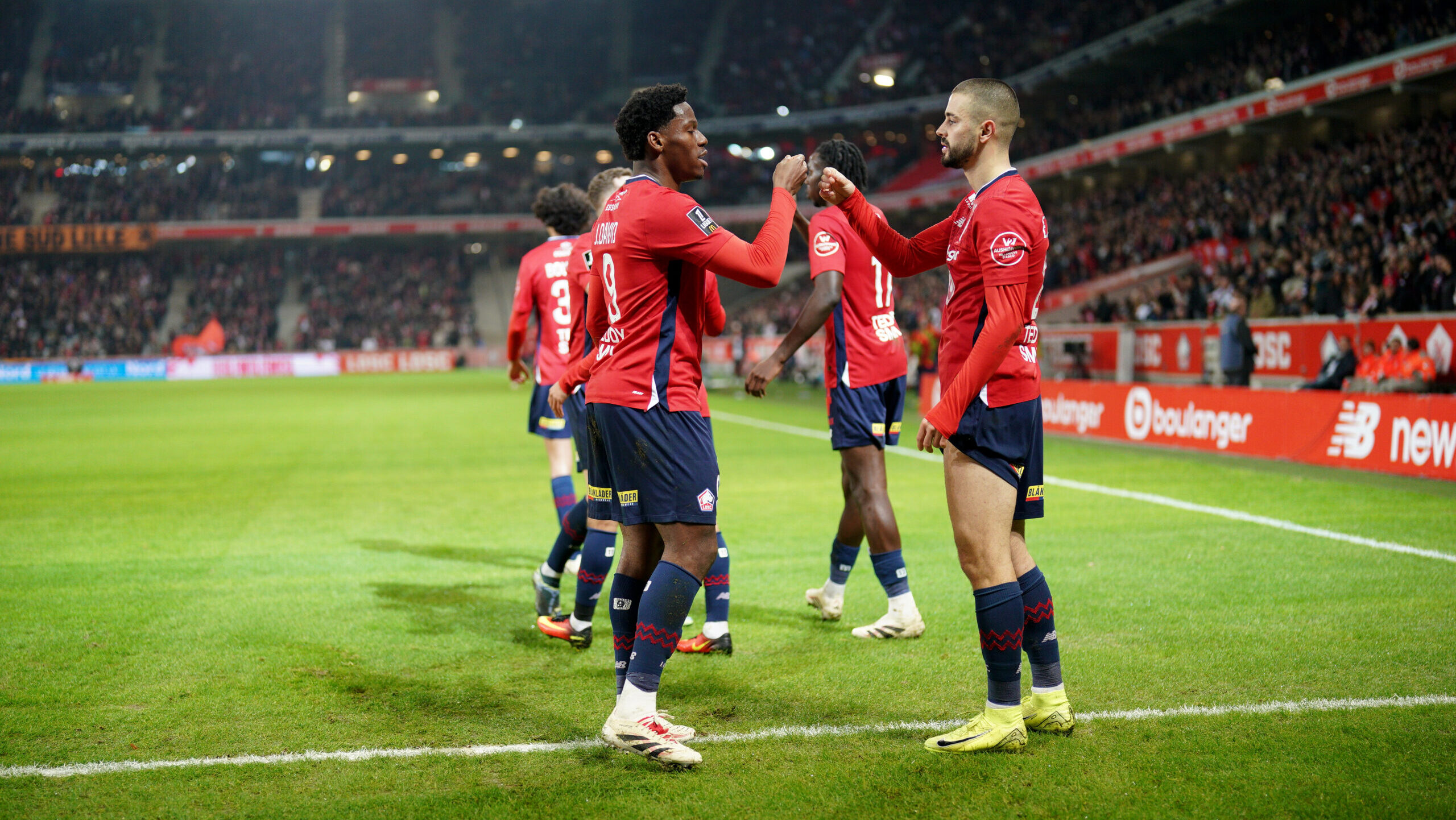 09 Jonathan Christian DAVID (losc) - 23 Edon ZHEGROVA (losc) during the Ligue 1 McDonald&#039;s match between Lille and Brest at Stade Pierre-Mauroy on December 6, 2024 in Lille, France. (Photo by Dave Winter/FEP/Icon Sport/Sipa USA)
2024.12.06 Lille
pilka nozna liga francuska
Lille OSC - Stade Brestois 29
Foto Dave Winter/FEP/Icon Sport/SIPA USA/PressFocus

!!! POLAND ONLY !!!
