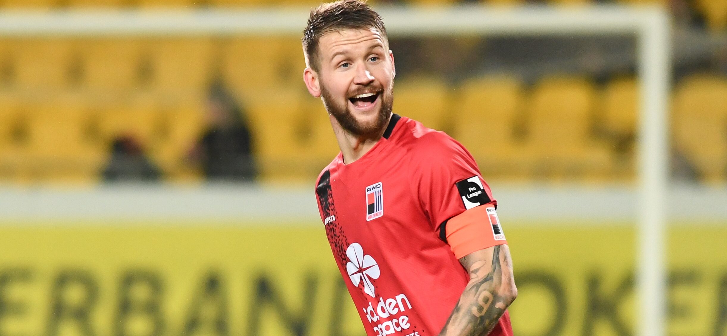 Rwdm&#039;s Piotr Parzyszek celebrates after scoring during a soccer match between KSC Lokeren-Temse and RWD Molenbeek, Sunday 08 December 2024 in Lokeren, on day 14 of the 2024-2025 &#039;Challenger Pro League&#039; 1B second division of the Belgian championship. BELGA PHOTO JIL DELSAUX (Photo by JIL DELSAUX/Belga/Sipa USA)
2024.12.08 Lokeren
pilka nozna 2. liga belgijska
KSC Lokeren-Temse - RWD Molenbeek
Foto Belga/SIPA USA/PressFocus

!!! POLAND ONLY !!!