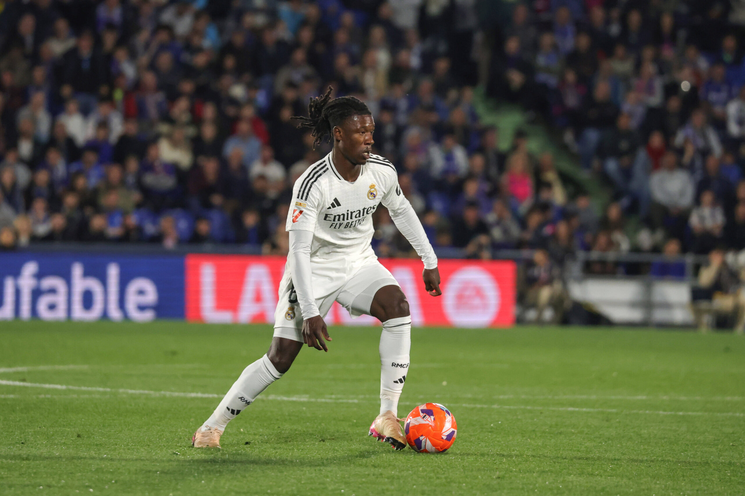 Spain - Getafe CF vs Real Madrid CF - 23/04/2025 SPAIN, GETAFE, APRIL 23. Eduardo Camavinga of Real Madrid during the La Liga EA Sports football match between Getafe CF and Real Madrid CF on April 23, 2025, at Coliseum Alfonso Perez in Getafe, Spain. Photo by Manuel Blondeau/ AOP.Press Getafe Coliseum Alfonso Perez Spain Copyright: x ManuelxBlondeau/AOP.Pressx AOP20250423 0111
2025.04.23 Madryt
pilka nozna , liga hiszpanska
Getafe CF - Real Madryt
Foto IMAGO/PressFocus

!!! POLAND ONLY !!!