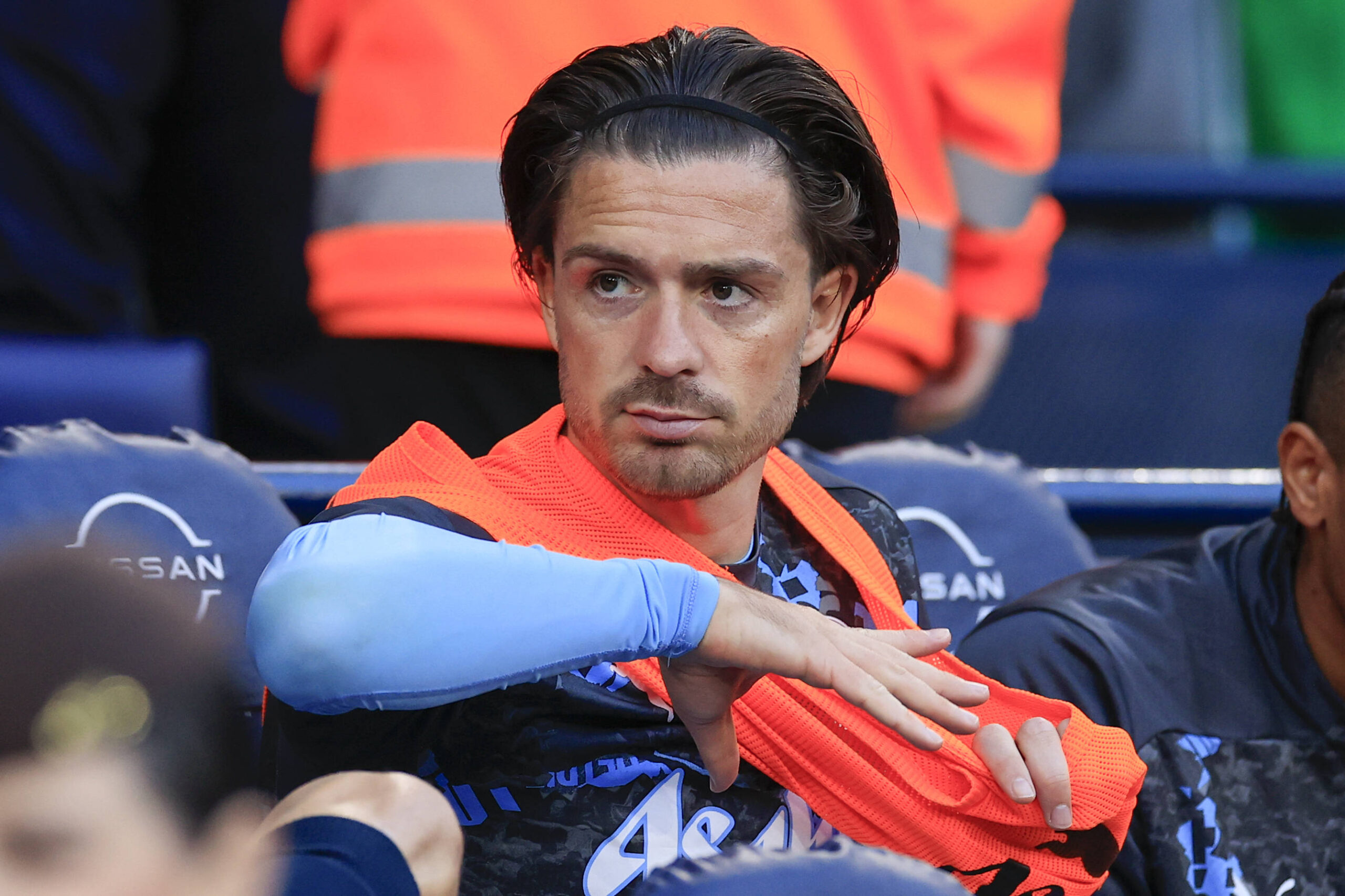 Manchester City v Wolverhampton Wanderers Premier League 02/05/2025. Jack Grealish 10 of Manchester City on the subs bench ahead of the Premier League match between Manchester City and Wolverhampton Wanderers at the Etihad Stadium, Manchester, England on 2 May 2025. Manchester Etihad Stadium Manchester England Editorial use only DataCo restrictions apply See www.football-dataco.com , Copyright: xConorxMolloyx PSI-21996-0079
2025.05.02 Manchester
pilka nozna , liga angielska
Manchester City - Wolverhampton Wanderers
Foto IMAGO/PressFocus

!!! POLAND ONLY !!!