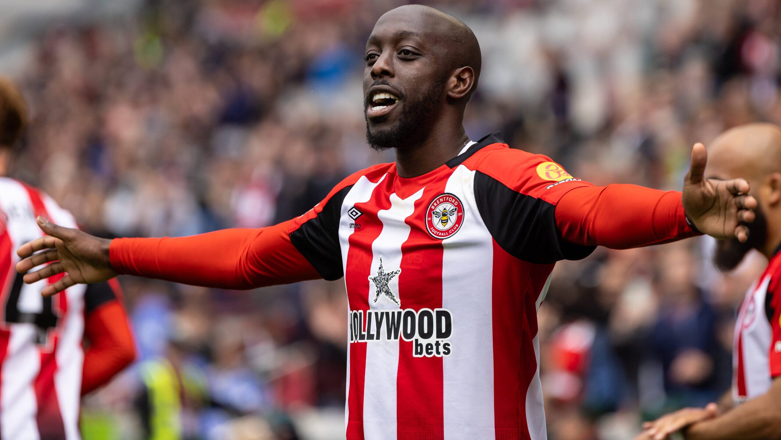 Football - 2024/2025 Premier League - Brentford vs Manchester United, ManU - Gtech Community Stadium - Sunday 2nd May 2025. Yoane Wissa Brentford FC celebrates scoring his teams fourth goal at the Gtech Community Stadium COLORSPORT/DANIEL BEARHAM PUBLICATIONxNOTxINxUK csp_bre_manu_db_06042025_
2025.05.04 Londyn
pilka nozna , liga angielska
Brentford - Manchester United
Foto IMAGO/PressFocus

!!! POLAND ONLY !!!