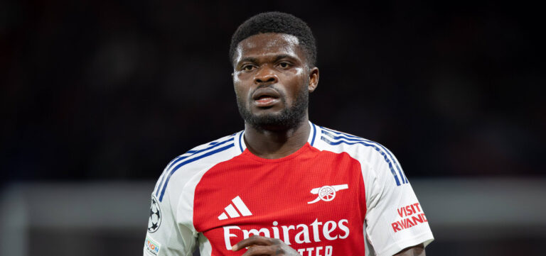 Paris Saint-Germain v Arsenal Thomas Partey 5 of Arsenal during the Paris Saint-Germain v Arsenal UEFA Champions League Semi-final 2nd leg at the Parc de Princes, Paris, France on 7 May 2025 Credit: Ian Stephen/Every Second Media Editorial use only. All images are copyright Every Second Media Limited. No images may be reproduced without prior permission. Copyright: xIMAGO/EveryxSecondxMediax ESM-1469-0147 IanxStephenx/xEveryxSecondxMediax
2025.05.07 Paryz
pilka nozna , Liga Mistrzow
Paris Saint-Germain - Arsenal Londyn
Foto IMAGO/PressFocus

!!! POLAND ONLY !!!