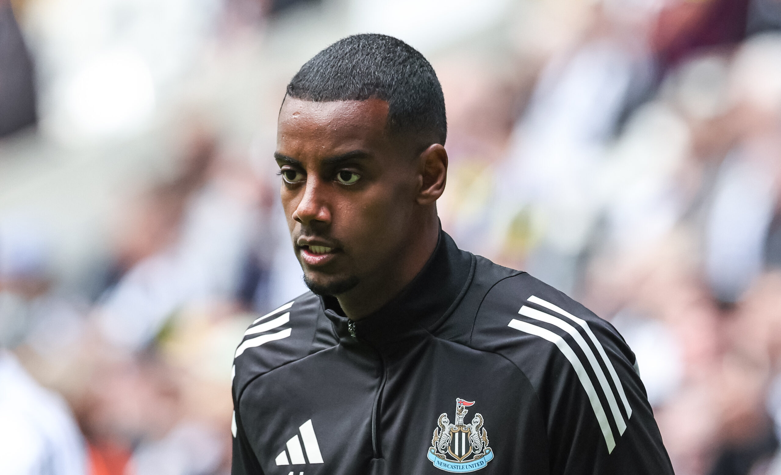 Alexander Isak of Newcastle United in the pregame warmup session during the Premier League match Newcastle United vs Everton at St. James&#039;s Park, Newcastle, United Kingdom, 25th May 2025

(Photo by Mark Cosgrove/News Images) in Newcastle, United Kingdom on 5/25/2025. (Photo by Mark Cosgrove/News Images/Sipa USA)
2025.05.25 Newcastle
pilka nozna liga angielska
Newcastle United  - Everton
Foto News Images/SIPA USA/PressFocus

!!! POLAND ONLY !!!