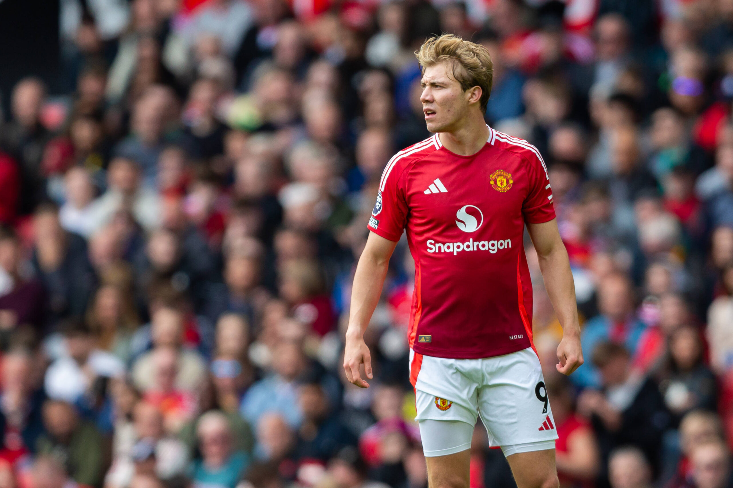 Rasmus Hojlund of Manchester Untied during the Premier League match between Manchester United, ManU and Aston Villa at Old Trafford, Manchester, England on 25 May 2025. PUBLICATIONxNOTxINxUK Copyright: xThomasxGaddx PMI-6877-0161
2025.05.25 Manchester
pilka nozna , liga angielska
Manchester United - Aston Villa
Foto IMAGO/PressFocus

!!! POLAND ONLY !!!