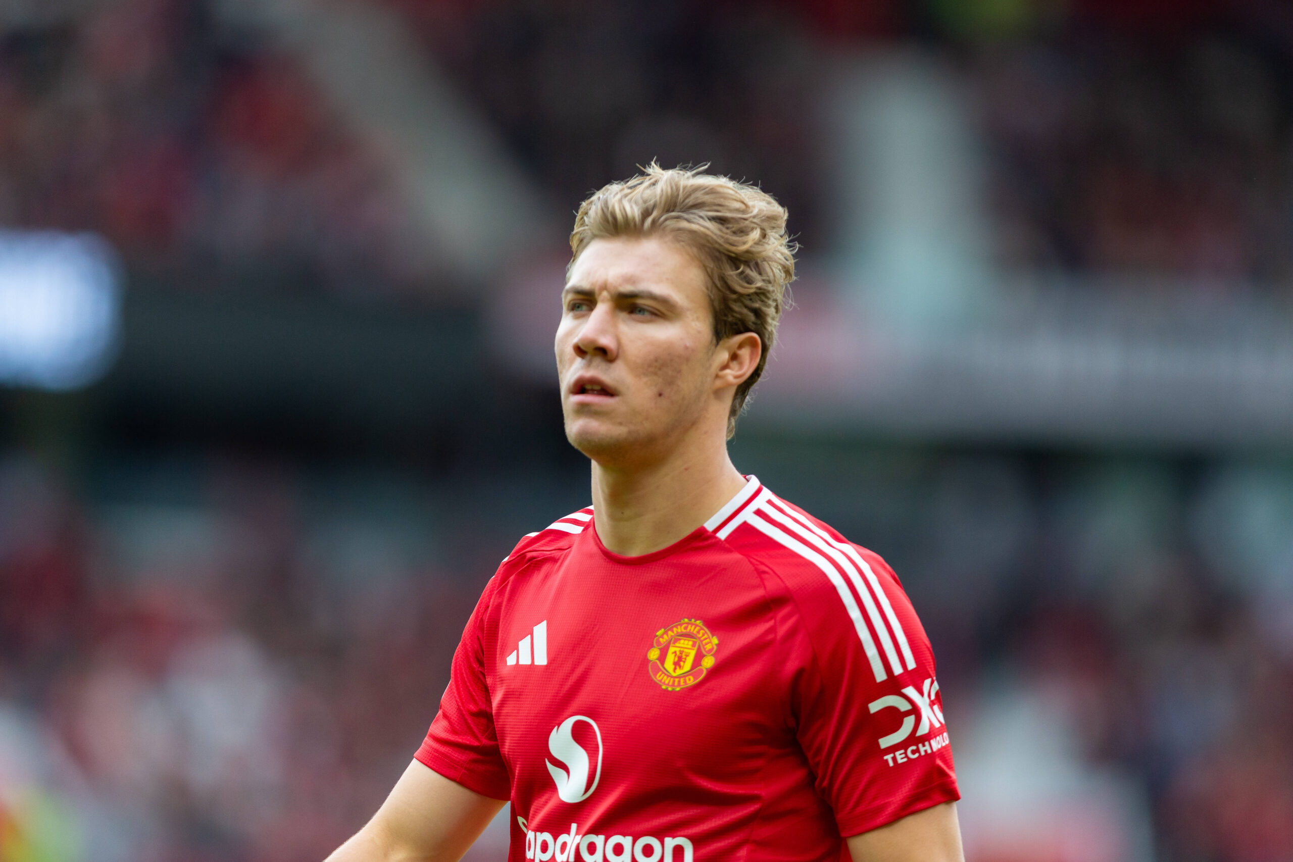 Rasmus Hojlund of Manchester United, ManU during the Premier League match between Manchester United and Aston Villa at Old Trafford, Manchester, England on 25 May 2025. PUBLICATIONxNOTxINxUK Copyright: xThomasxGaddx PMI-6877-0134
2025.05.25 Manchester
pilka nozna , liga angielska
Manchester United - Aston Villa
Foto IMAGO/PressFocus

!!! POLAND ONLY !!!