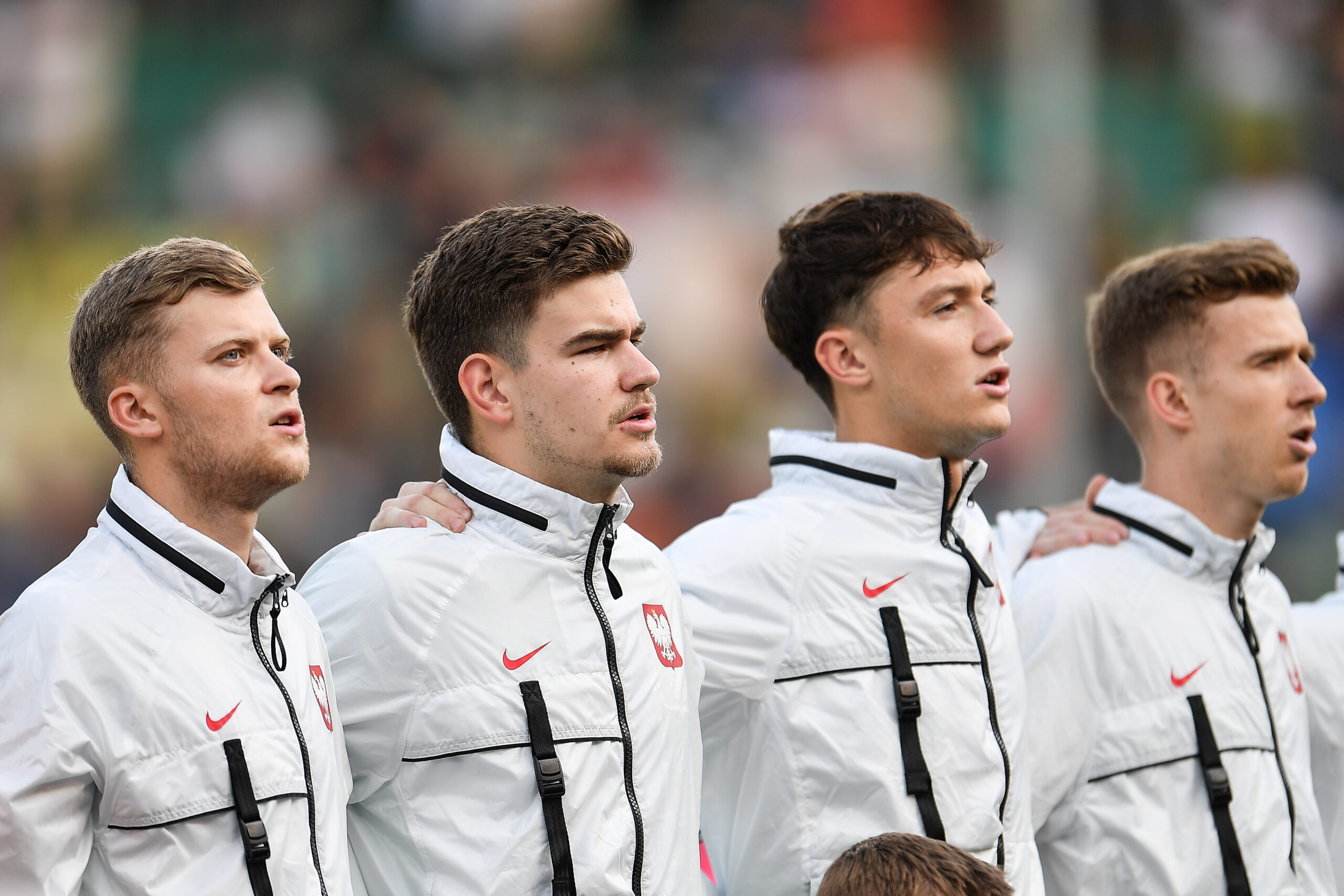 2025.06.17 Zylina
Pilka nozna kadra reprezentacja Mistrzostwa Europy U21 Slowacja 2025
Francja - Polska
N/z Jakub Kaluzinski  Kacper Trelowski Patryk Peda Lukasz Bejger
Foto Mateusz Sobczak / PressFocus

2025.06.17 Zilina
Football 2025 UEFA European Under 21 Championship
France v Poland
Jakub Kaluzinski  Kacper Trelowski Patryk Peda Lukasz Bejger
Credit: Mateusz Sobczak / PressFocus