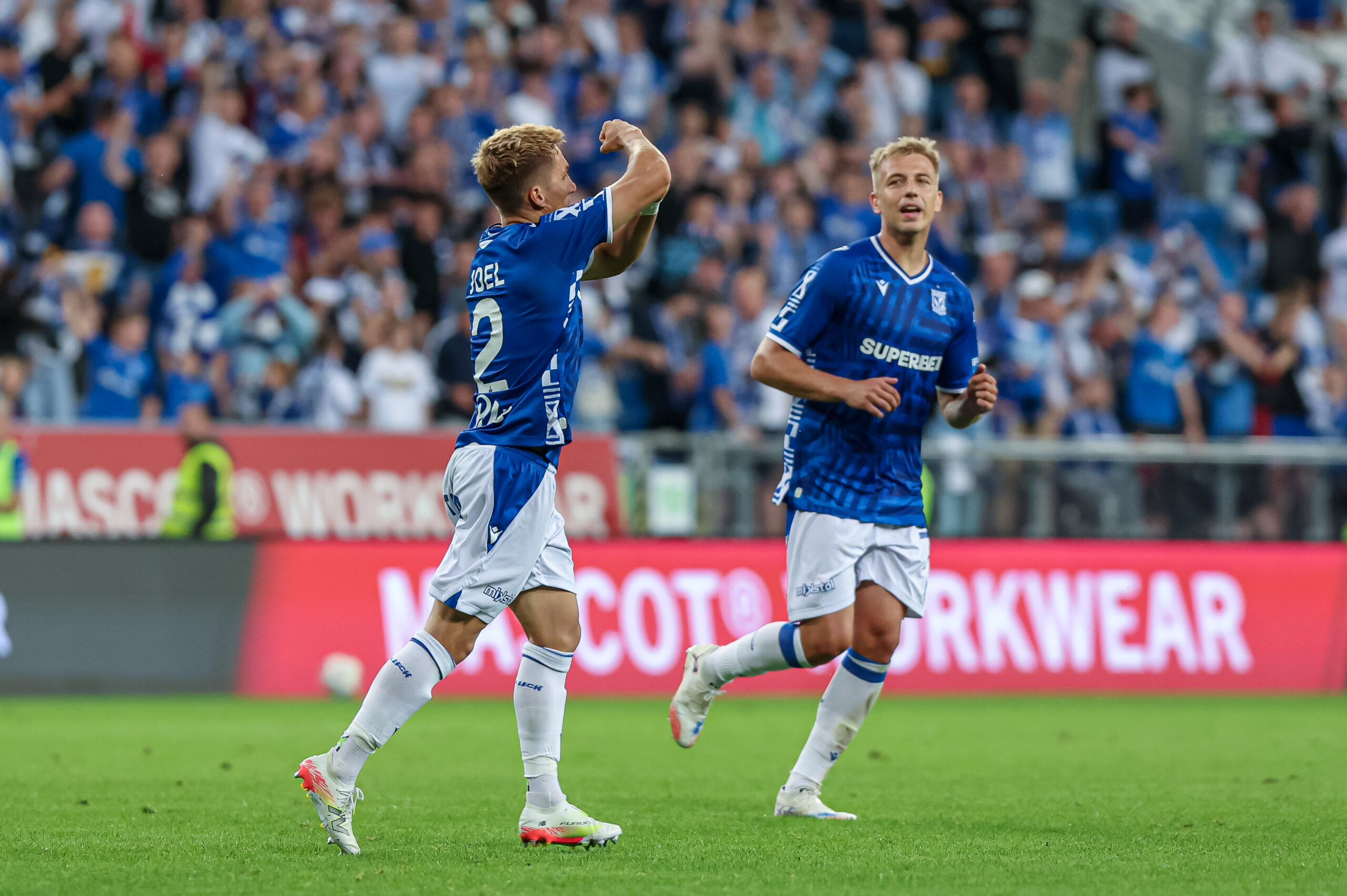 2025.07.22 Poznan
Pilka nozna Liga Mistrzow kwalifikacje II runda sezon 2025/2026
Lech Poznan - Breidablik
N/z Joel Pereira gol radosc bramka Mateusz Skrzypczak
Foto Pawel Jaskolka / PressFocus

2025.07.22 Poznan
Football UEFA Champions League Second qualifying round season 2024/2025
Lech Poznan - Breidablik
Credit: Pawel Jaskolka / PressFocus