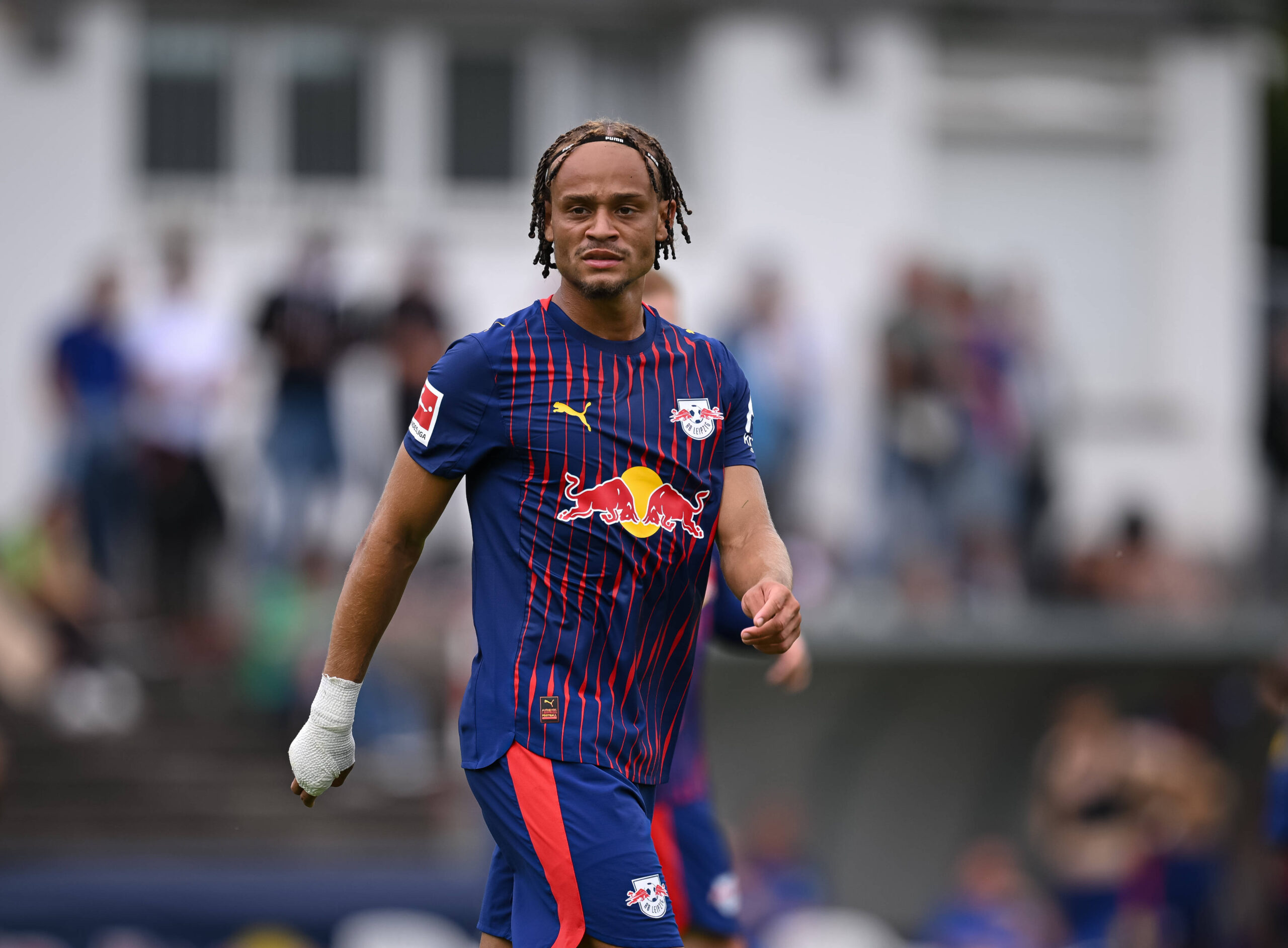 Fussball 1. Bundesliga 2025/2026 Testspiel 26.07.2025 RB Leipzig - FC Toulouse Xavi Simons RB Leipzig *** Football 1 Bundesliga 2025 2026 Test match 26 07 2025 RB Leipzig FC Toulouse Xavi Simons RB Leipzig
2025.07.26 Villingen
pilka nozna sparing mecz towarzyski
RB Lipsk - FC Toulouse 
Foto IMAGO/PressFocus

!!! POLAND ONLY !!!