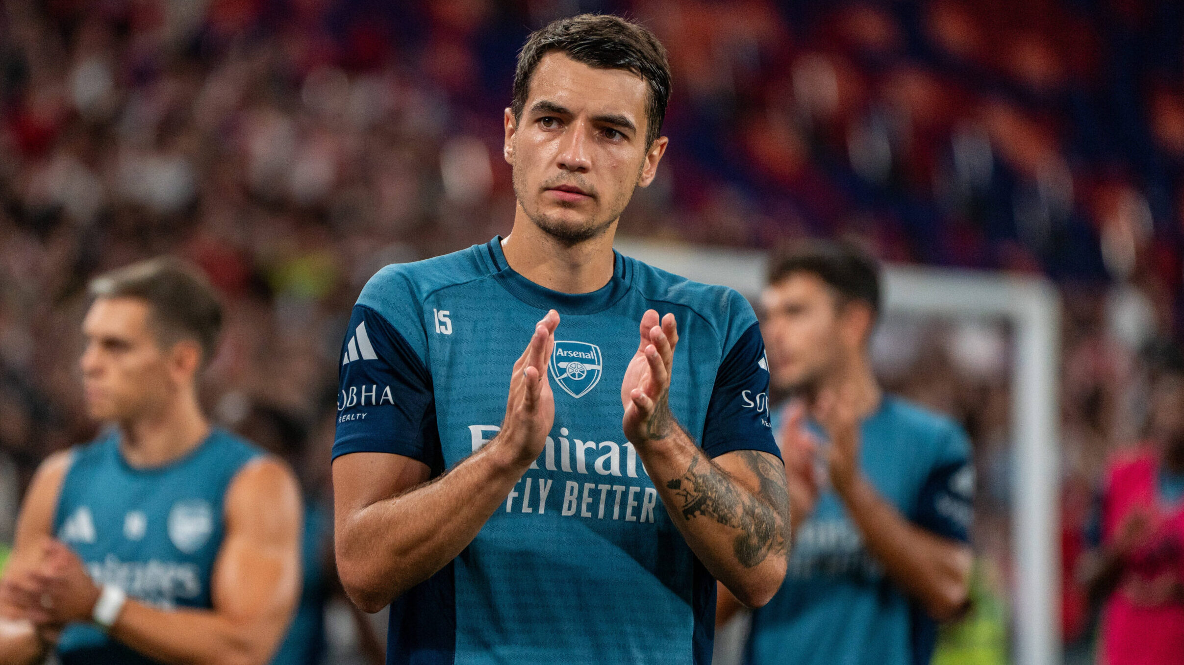 Hong Kong Football Festival Arsenal Open Training Jakub Kiwior of soccer team Arsenal on the pitch at Kai Tak Stadium during Arsenal FCs open training session at the Hong Kong Football Festival on July 30, 2025 in Hong Kong. Photo by Vernon Yuen/Nexpher Images
2025.07.30 Hong Kong
pilka nozna 
Arsenal Londyn - trening
Foto IMAGO/PressFocus

!!! POLAND ONLY !!!