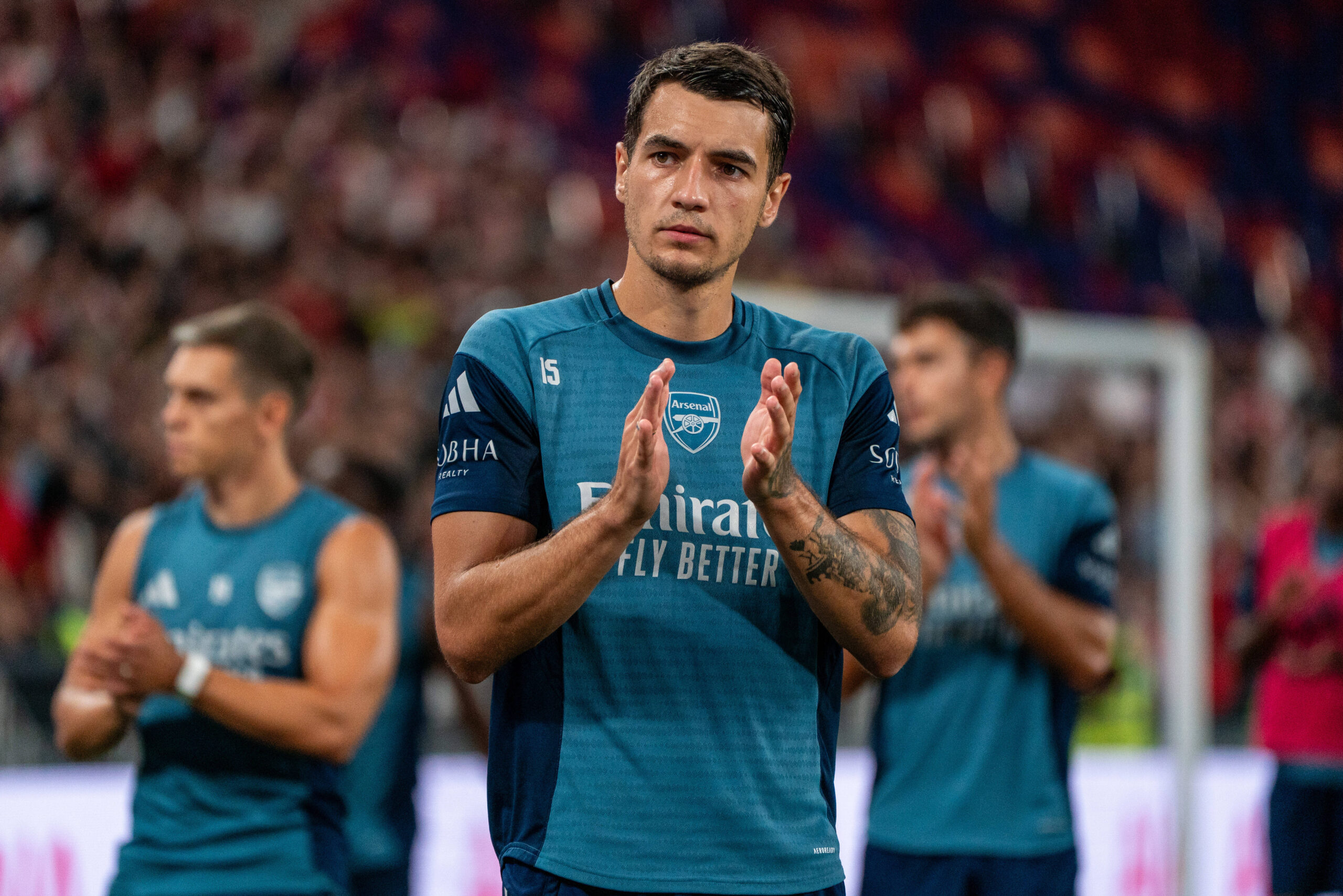 Hong Kong Football Festival Arsenal Open Training Jakub Kiwior of soccer team Arsenal on the pitch at Kai Tak Stadium during Arsenal FCs open training session at the Hong Kong Football Festival on July 30, 2025 in Hong Kong. Photo by Vernon Yuen/Nexpher Images
2025.07.30 Hong Kong
pilka nozna 
Arsenal Londyn - trening
Foto IMAGO/PressFocus

!!! POLAND ONLY !!!