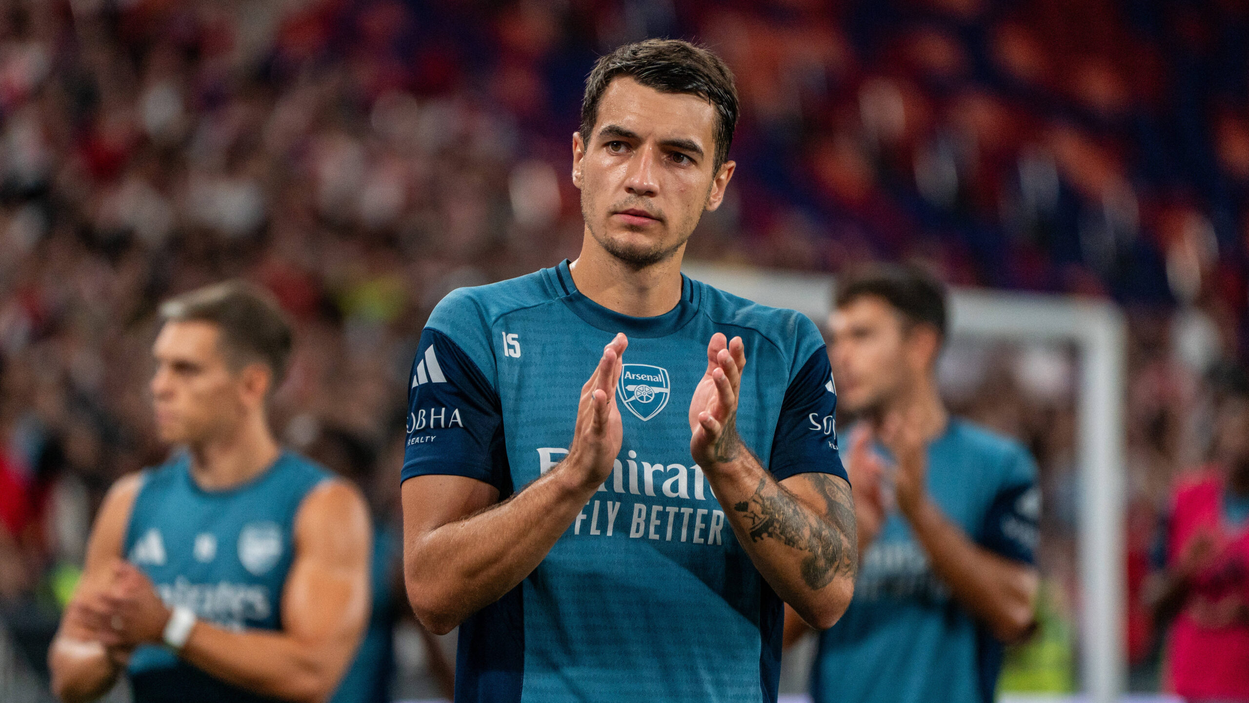Hong Kong Football Festival Arsenal Open Training Jakub Kiwior of soccer team Arsenal on the pitch at Kai Tak Stadium during Arsenal FCs open training session at the Hong Kong Football Festival on July 30, 2025 in Hong Kong. Photo by Vernon Yuen/Nexpher Images
2025.07.30 Hong Kong
pilka nozna 
Arsenal Londyn - trening
Foto IMAGO/PressFocus

!!! POLAND ONLY !!!