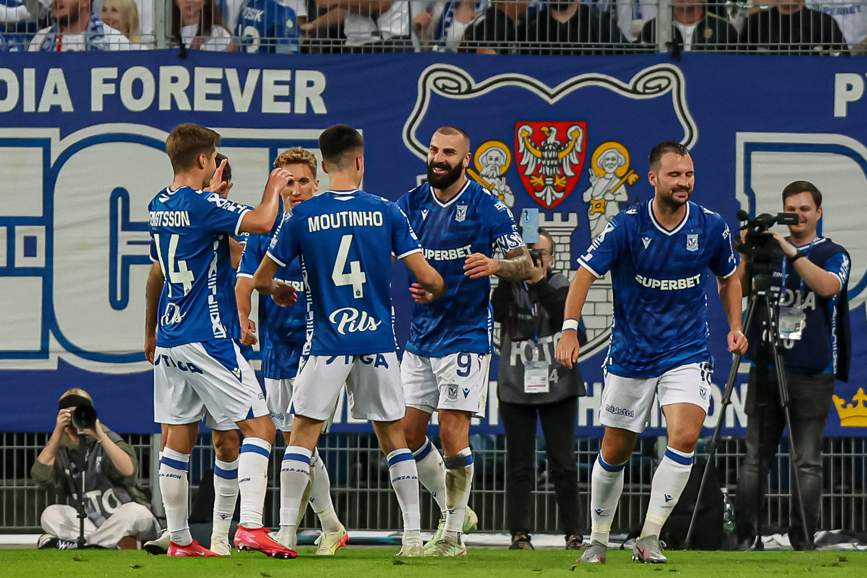 2025.08.06 Poznan
Pilka nozna 3 Runda Eliminacji Liga Mistrzow UEFA
Lech Poznan - FK Crvena zvezda
N/z Mikael Ishak gol radosc bramka
Foto Pawel Jaskolka / PressFocus

2025.08.06 Poznan
Football UEFA Champions League 3rd Round Qualifying 
Lech Poznan - FK Crvena Zvezda
Credit: Pawel Jaskolka / PressFocus