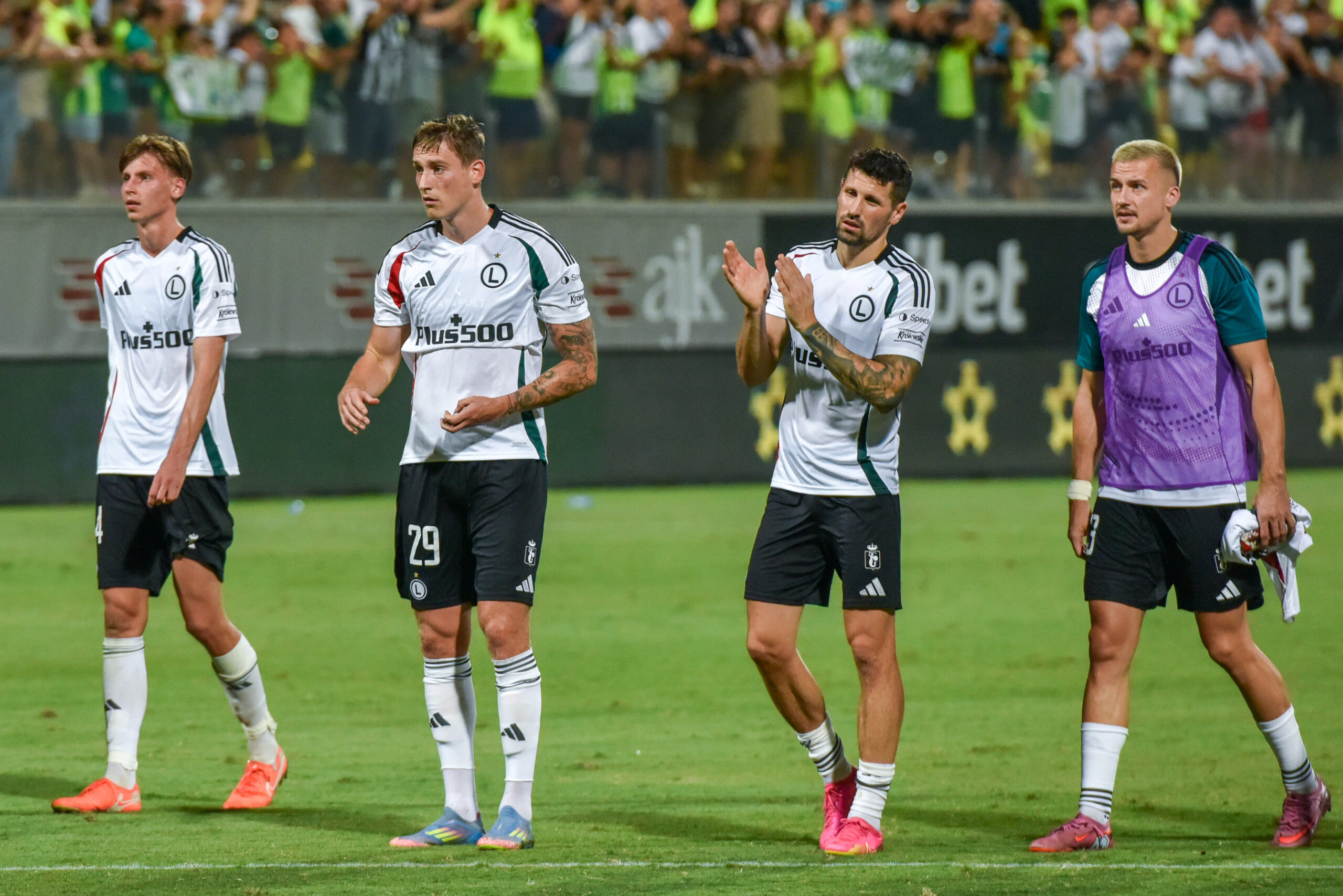 2025.08.07 Larnaka, Cypr
pilka nozna Liga Europy kwalifikacje sezon 2025/2026
AEK Larnaka - Legia Warszawa
N/z Jan Ziolkowski Mileta Rajovic Pawel Wszolek Arkadiusz Reca
Foto Wojciech Dobrzynski / Legionisci.com / PressFocus 
2025.08.07 Larnaca, Cyprus
Europa League second qualifying round season 2025/2026
AEK Larnaca - Legia Warsaw
Credit: Wojciech Dobrzynski / Legionisci.com / PressFocus