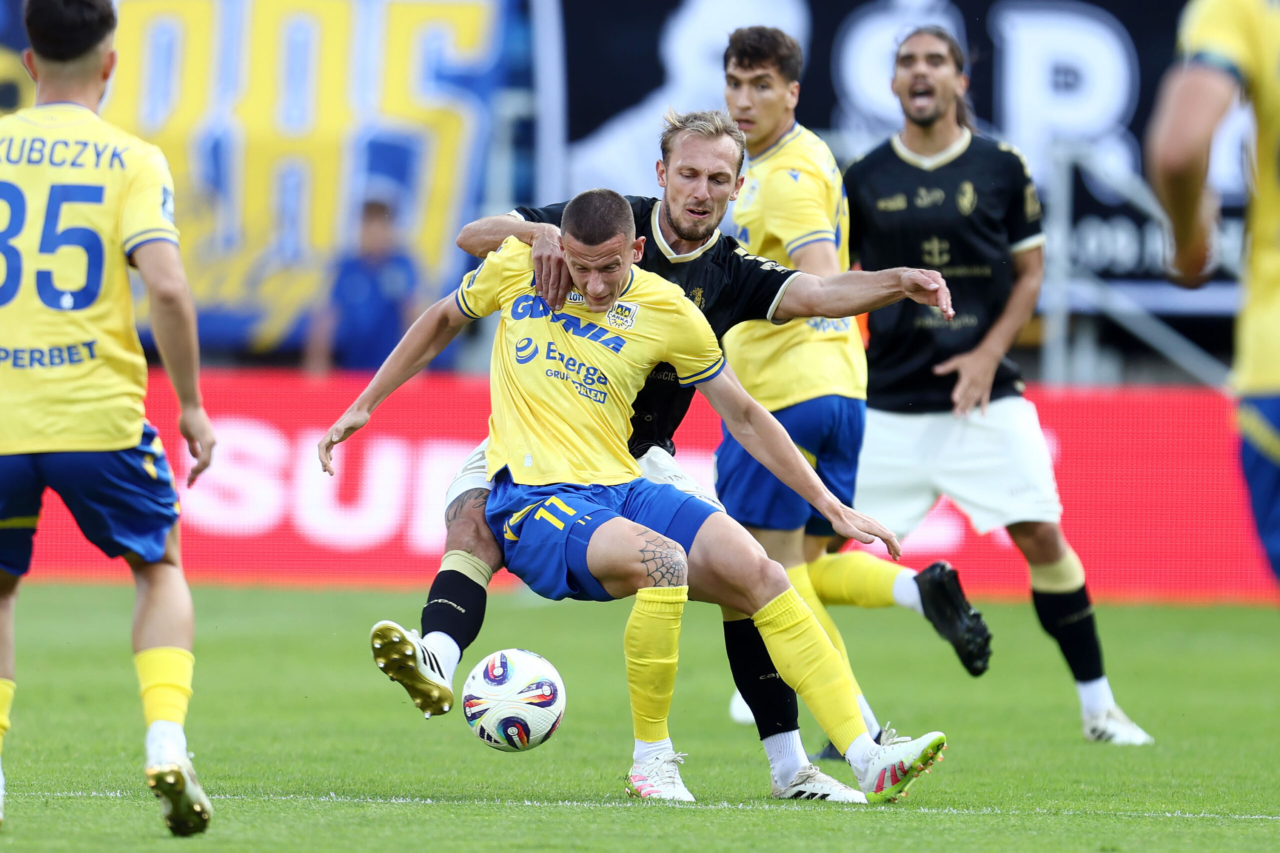 2025.08.09 Gdynia Pilka nozna PKO BP Ekstraklasa sezon 2025/2026 Arka Gdynia - Pogon Szczecin N/z Dawid Kocyla Danijel Loncar Foto Piotr Matusewicz / PressFocus

2025.08.09 Gdynia
Football Polish PKO BP Ekstraklasa season 2025/2026 
Arka Gdynia - Pogon Szczecin 
Dawid Kocyla Danijel Loncar 
Credit: Piotr Matusewicz / PressFocus