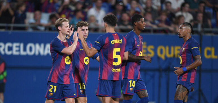 FC Barcelona, Barca v COMO 1907. JOHAN CRUYFF STADIUM ,BARCELONA. Aug 10,2025 FC BARCELONA vs COMO 1907 Aug 10,2025 Fermin Lopez 16 of FC Barcelona celebrates scoring his team s first goal with teammates during the match between FC Barcelona and Como 1907 corresponding to the Joan Gamper Trophy at Johan Cruyff Stadium in Barcelona, Spain. Barcelona ESP Copyright: xS.xRosx
2025.08.10 Barcelona
pilka nozna Trofeum Joana Gampera
FC Barcelona - Como 1907
Foto IMAGO/PressFocus

!!! POLAND ONLY !!!